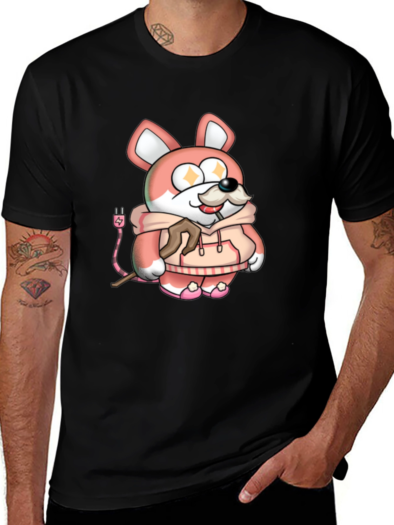 Cartoon Dog Graphic Tee
