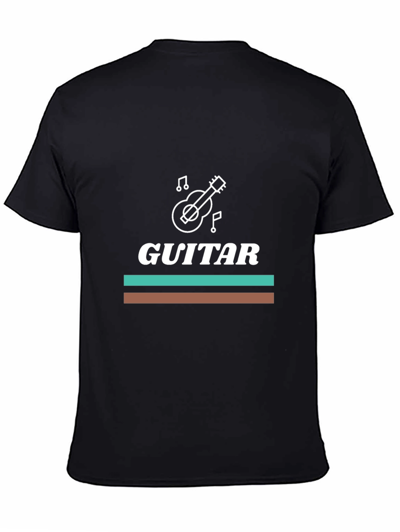 Guitar Graphic Tee - Music Lovers Black T-Shirt