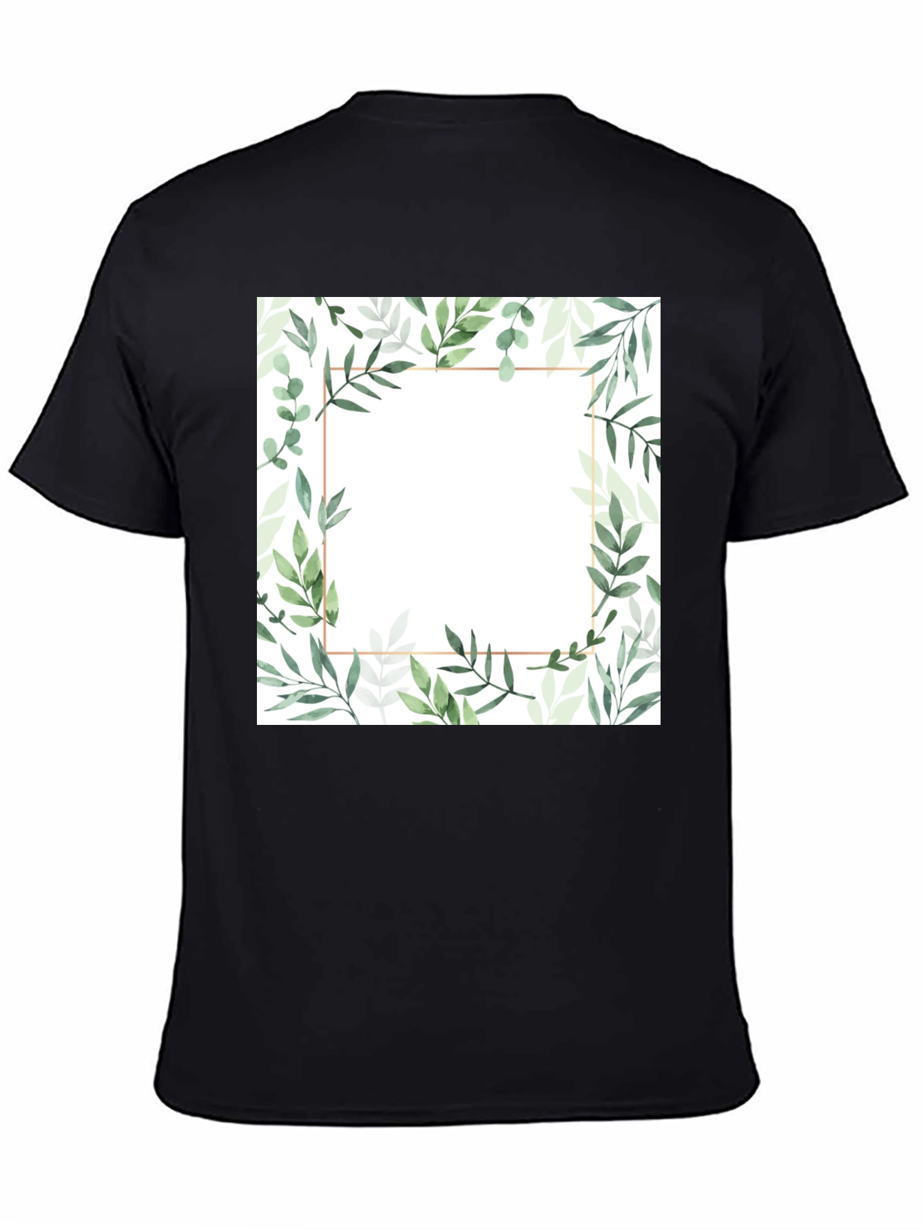 Botanical Frame Black T-Shirt