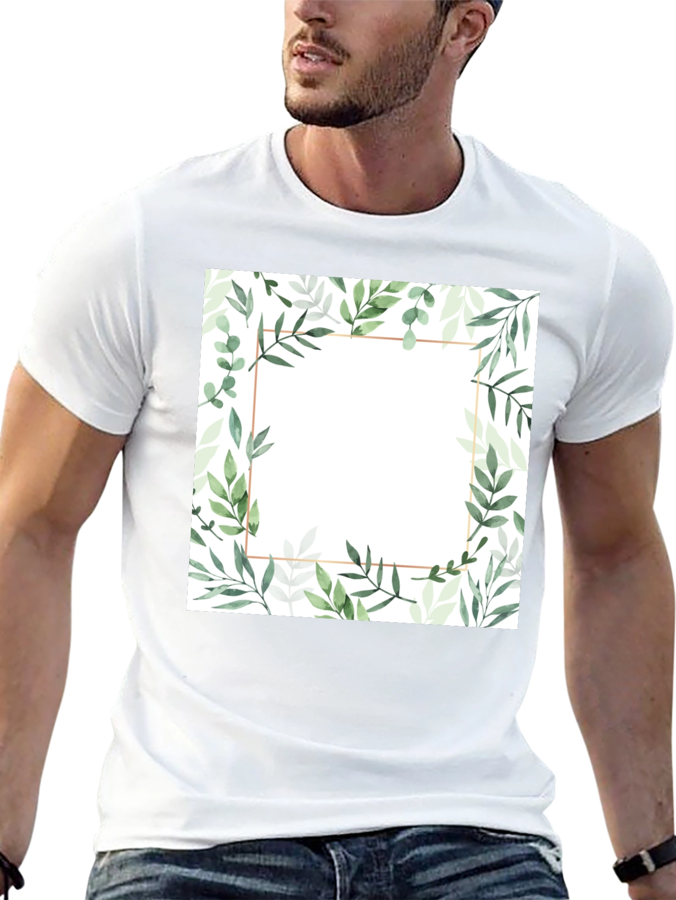 Botanical Frame Black T-Shirt