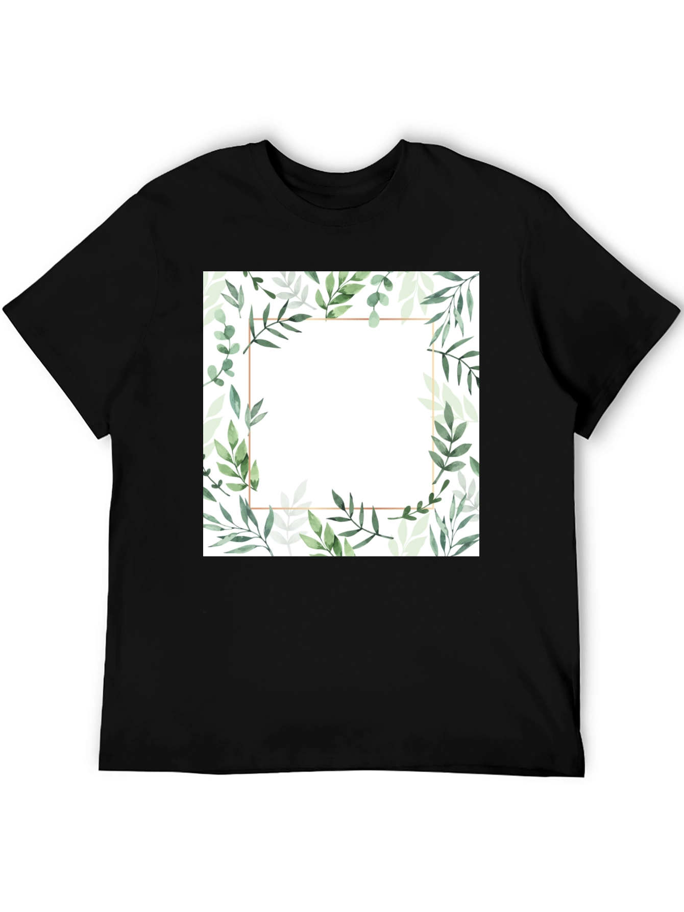 Botanical Frame Black T-Shirt