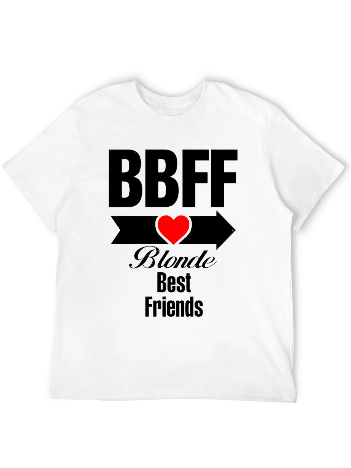 BBFF Blonde Best Friends Black T-Shirt
