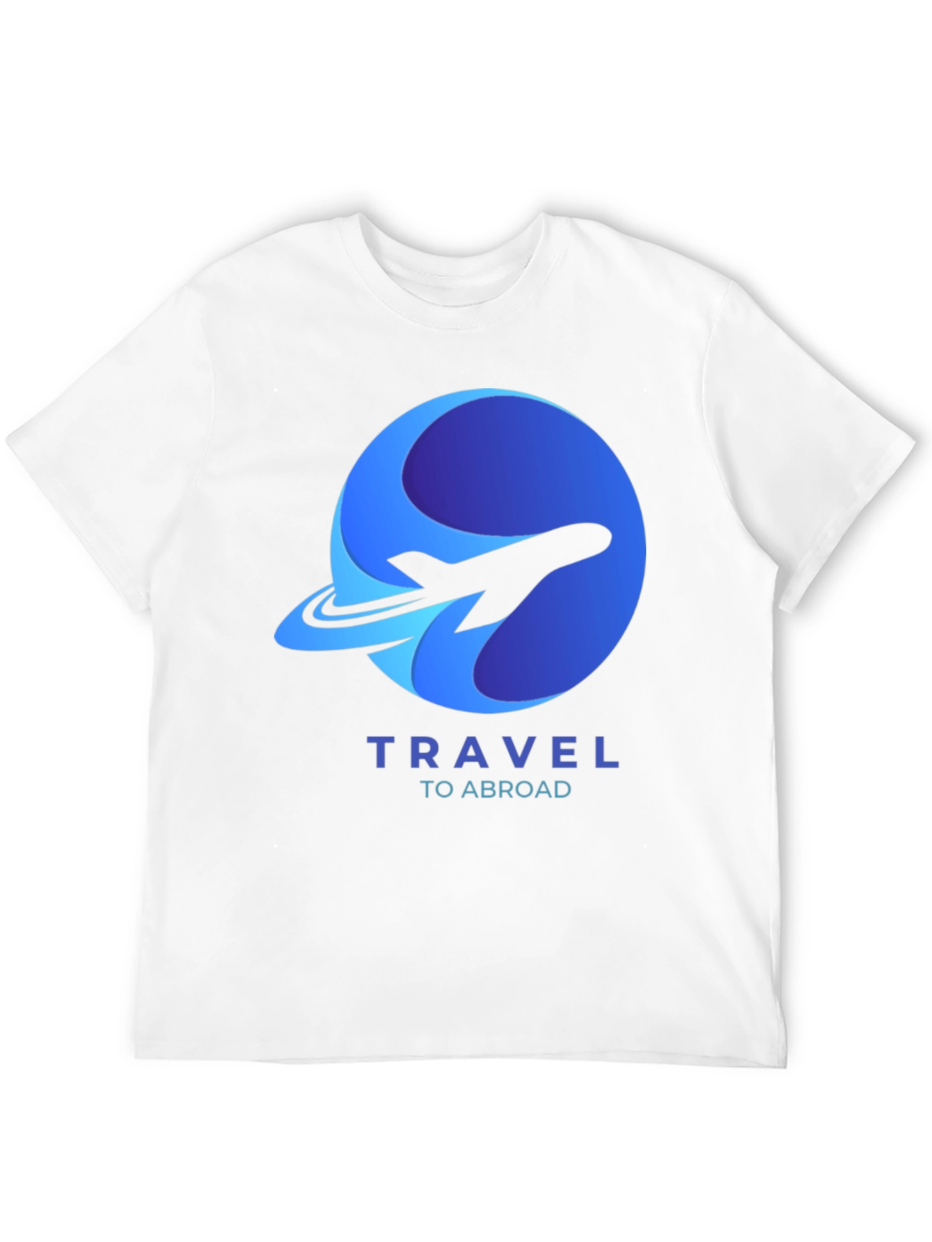 Travel Abroad T-Shirt - Airplane Logo Graphic Tee
