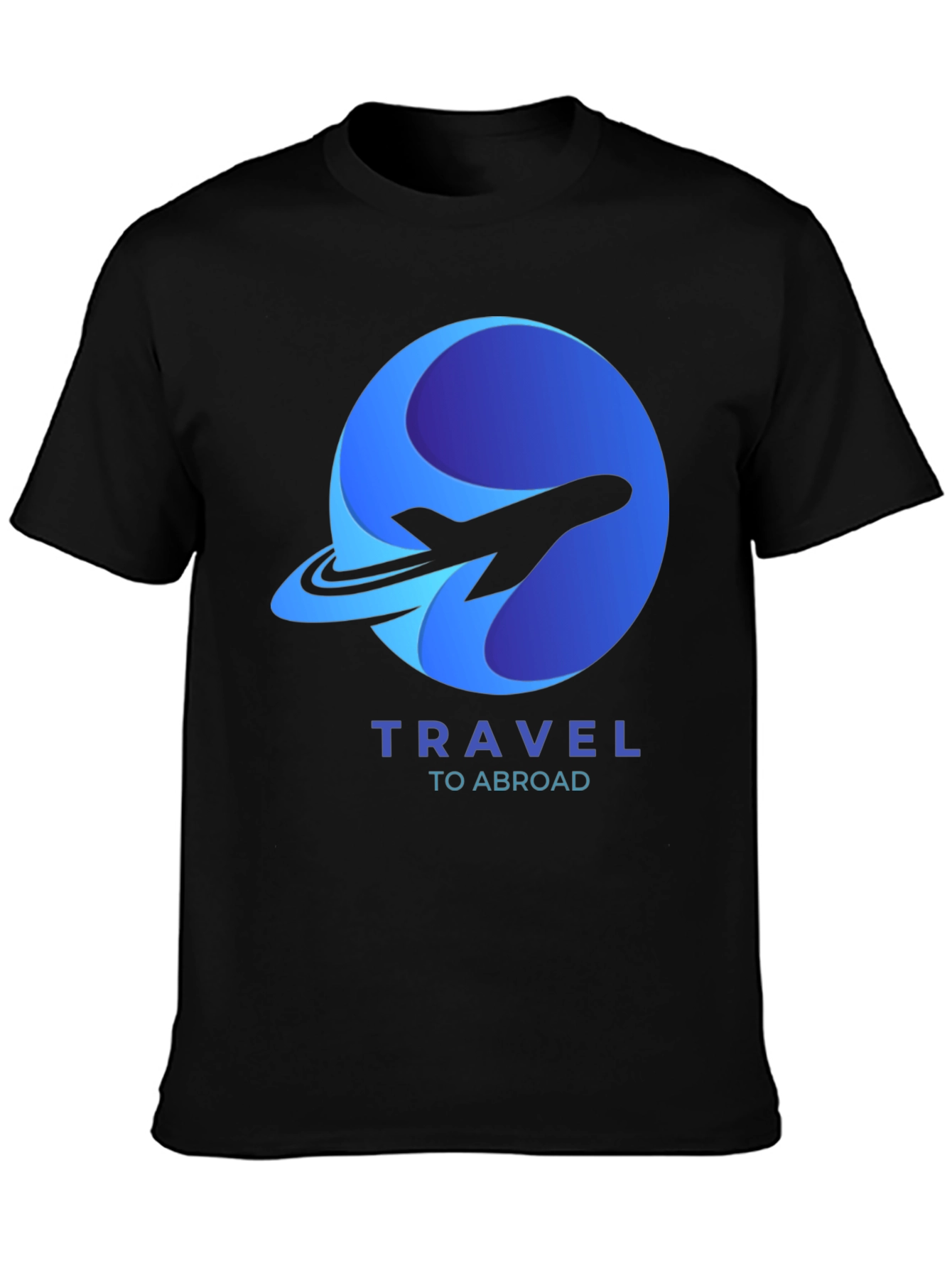 Travel Abroad T-Shirt - Airplane Logo Graphic Tee