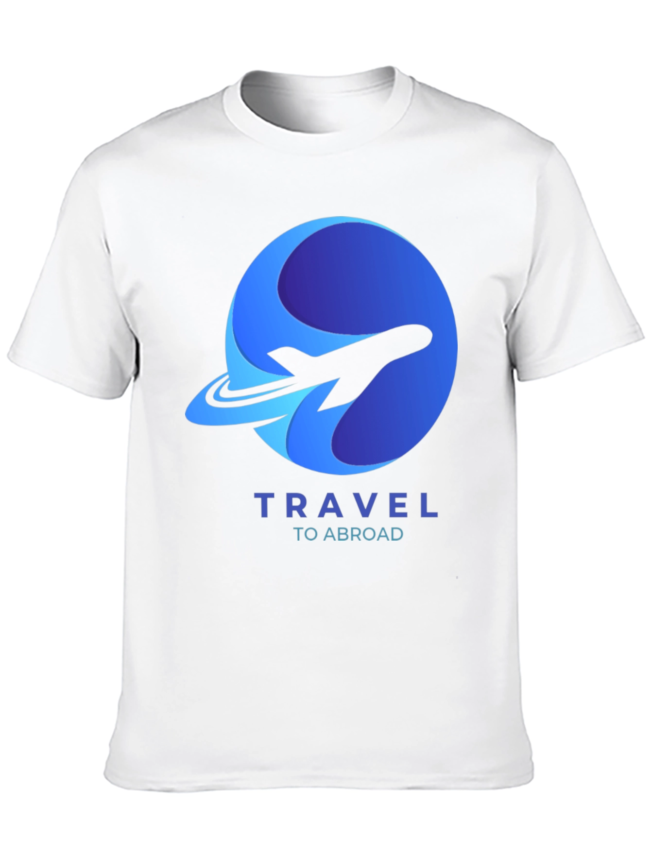 Travel Abroad T-Shirt - Airplane Logo Graphic Tee