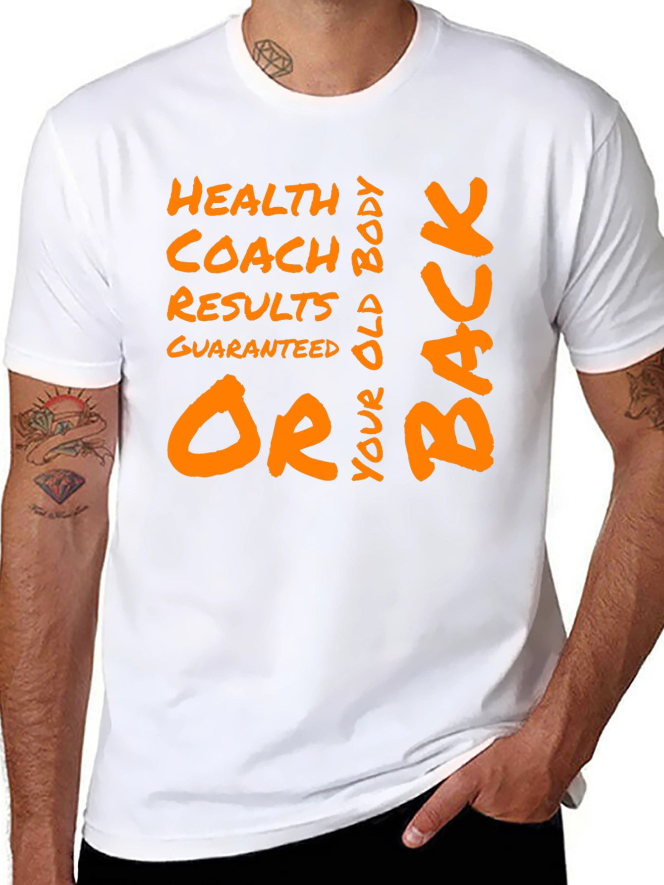 Health Coach Results Guaranteed Graphic Tee