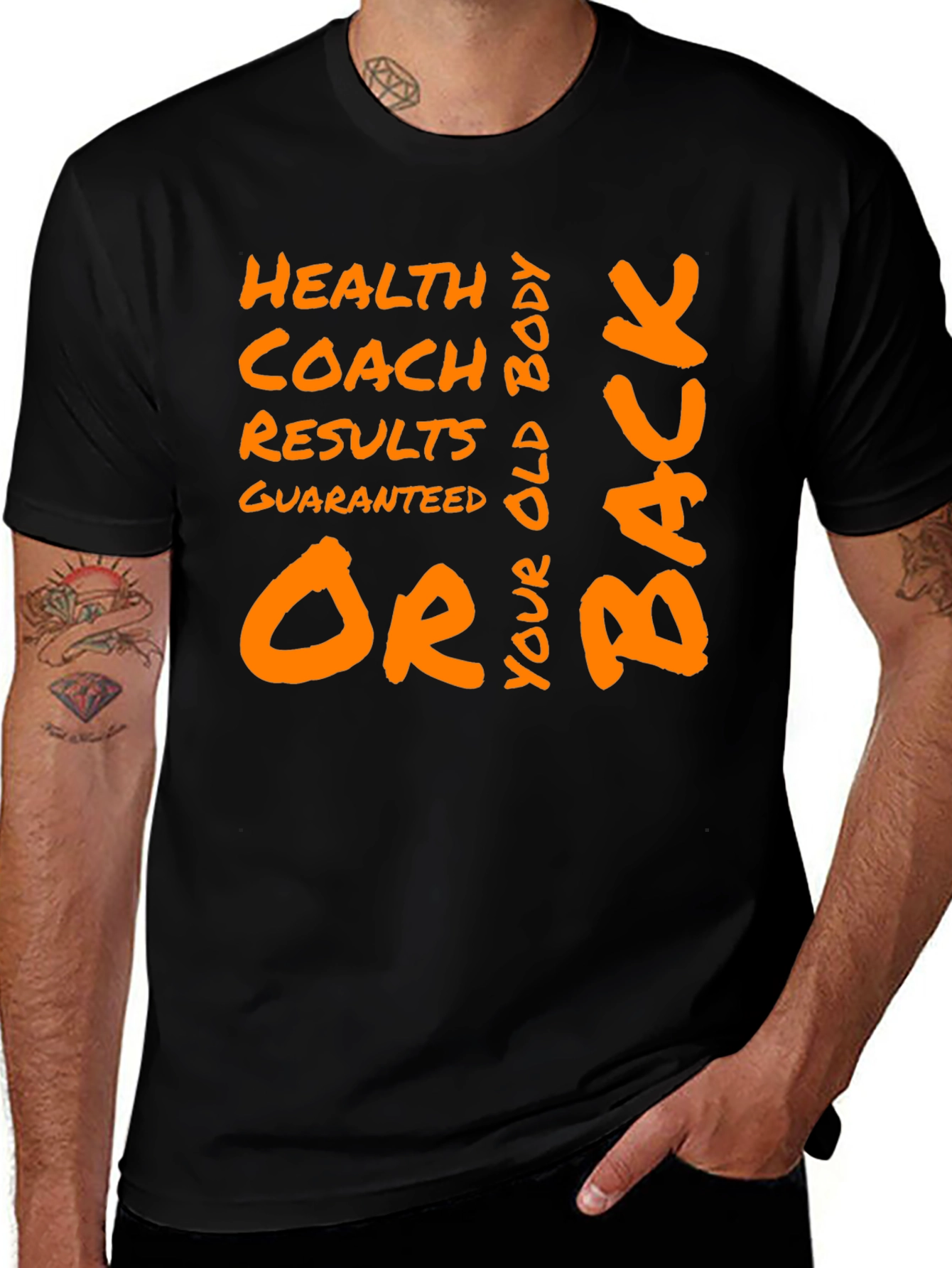 Health Coach Results Guaranteed Graphic Tee