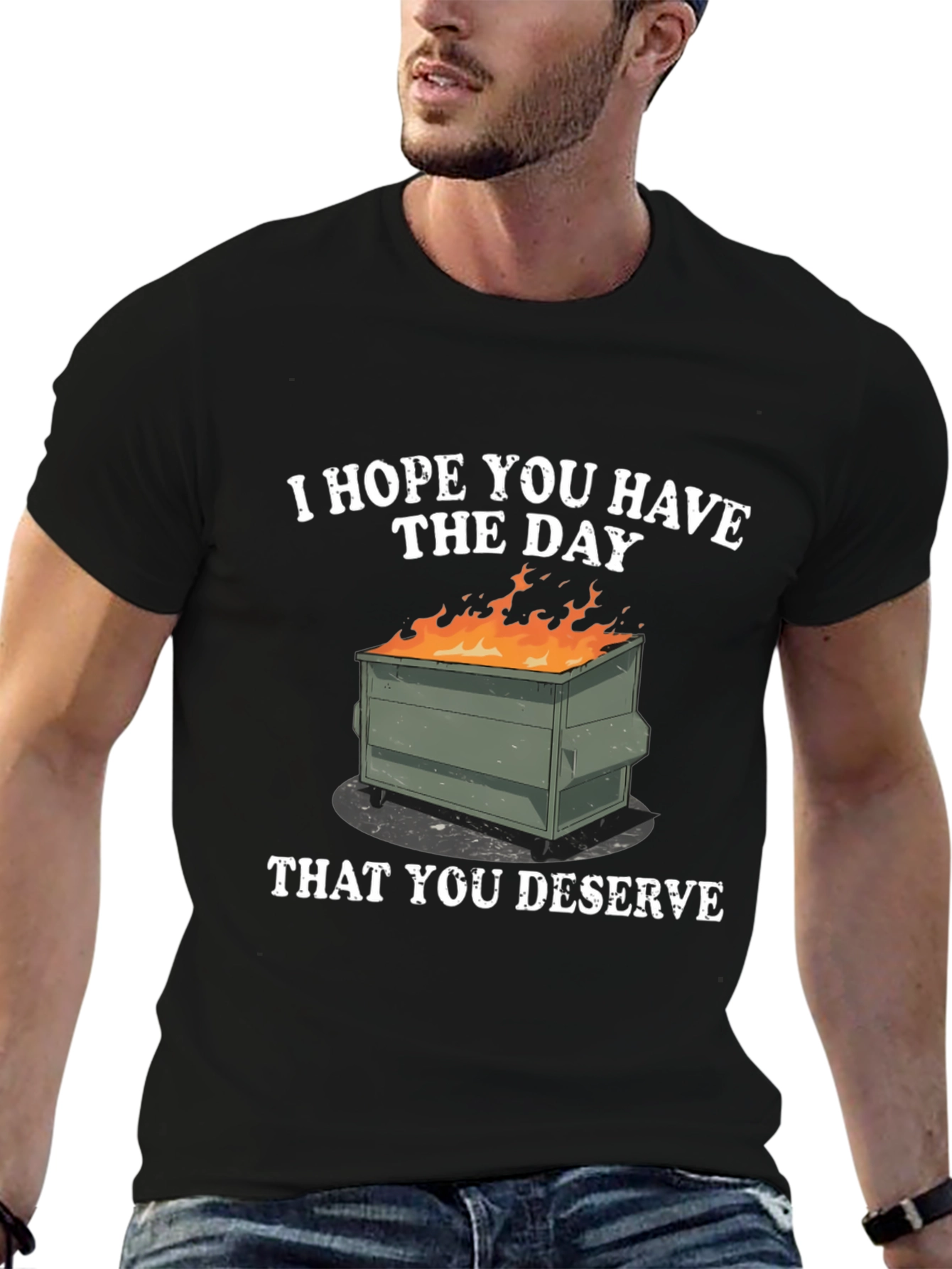 Dumpster Fire Graphic T-Shirt - Sarcastic Humor Tee