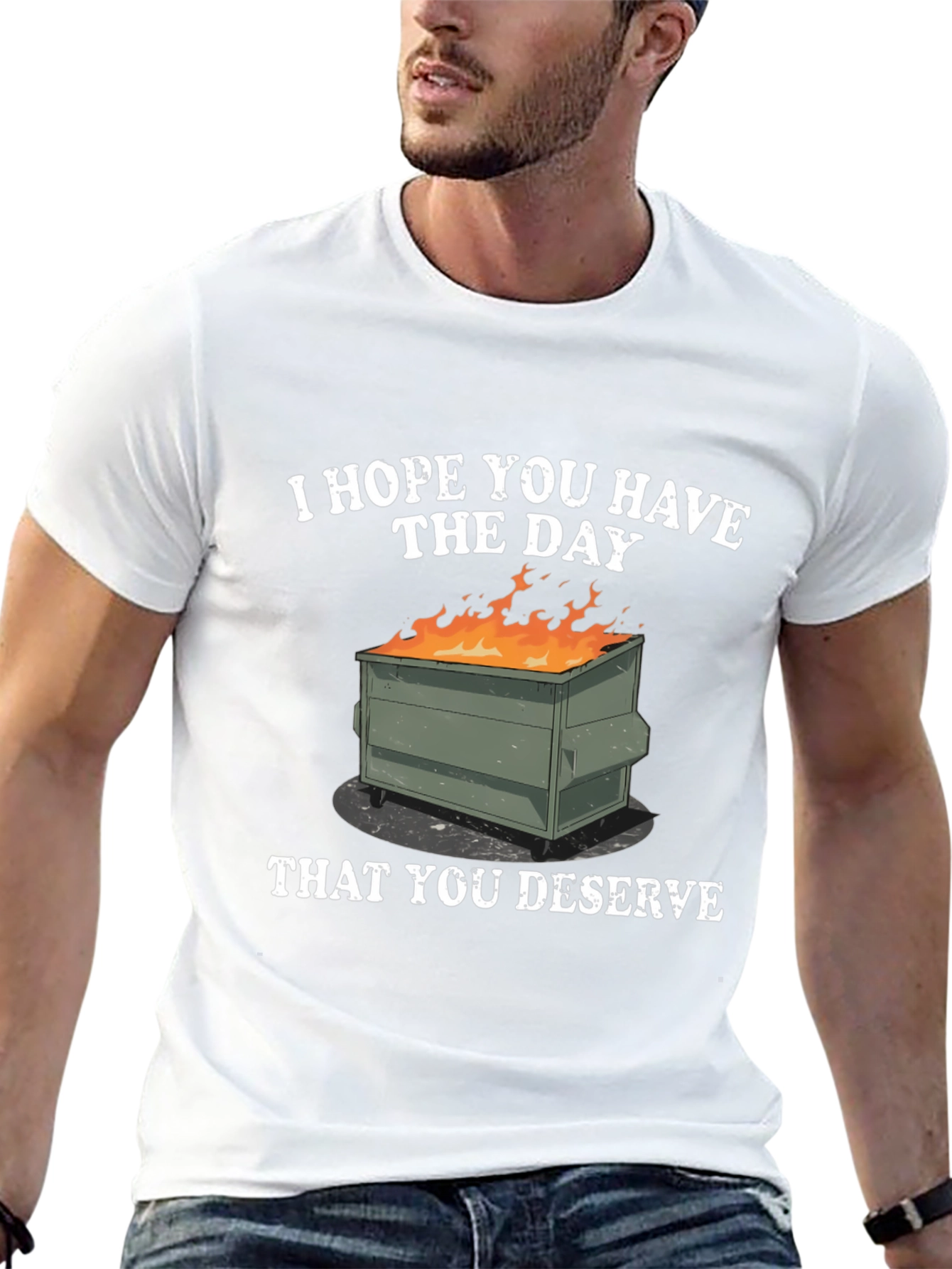 Dumpster Fire Graphic T-Shirt - Sarcastic Humor Tee