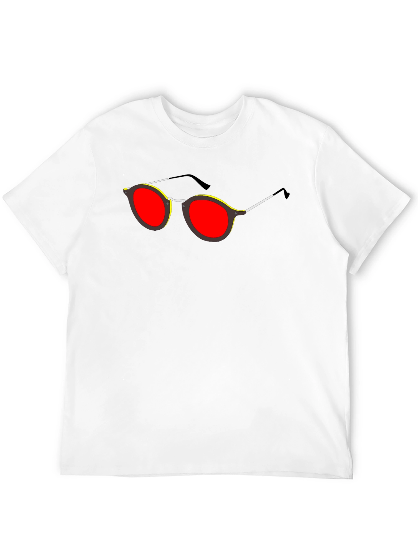 Retro Sunglasses Graphic Black T-Shirt