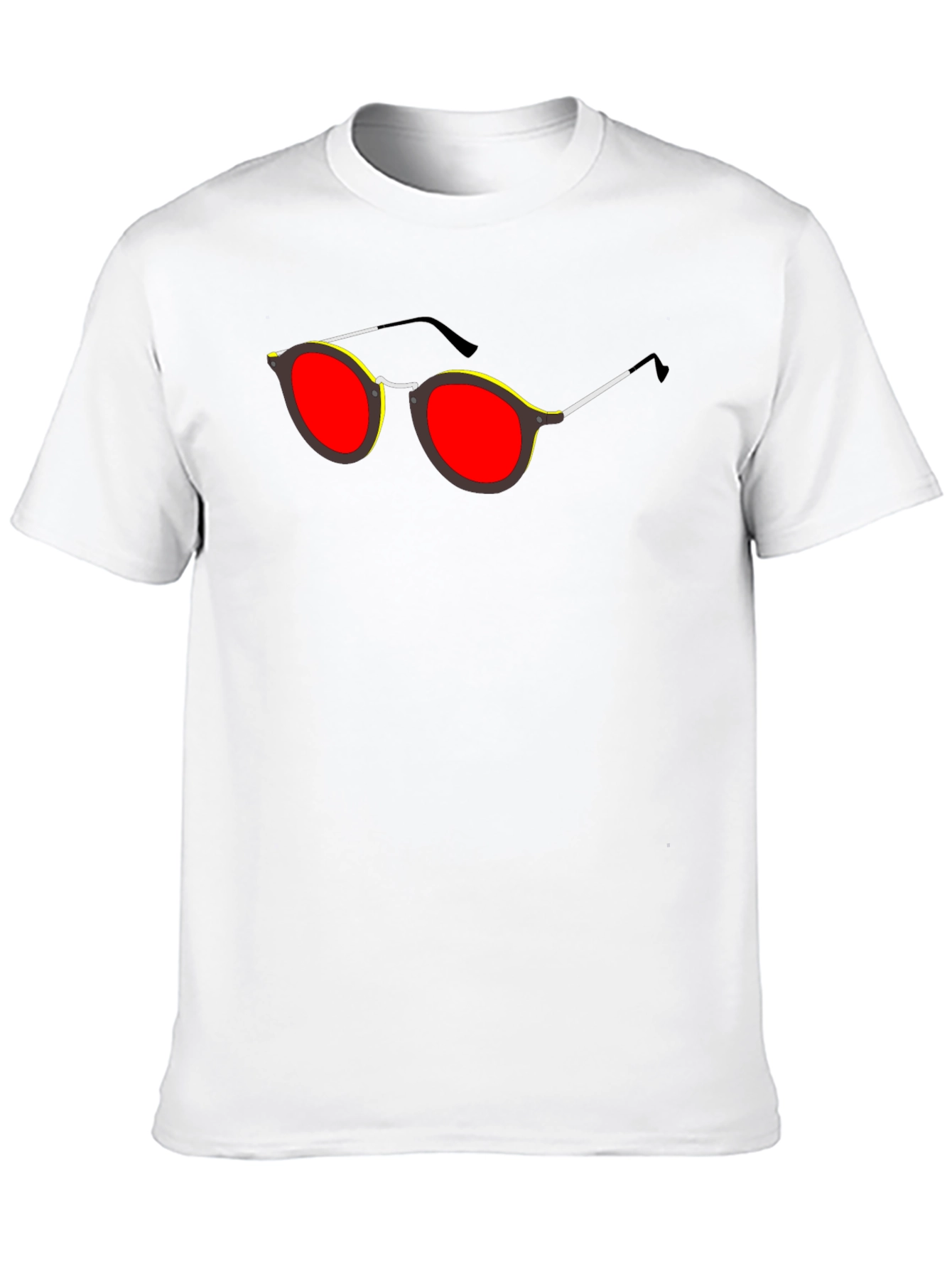 Retro Sunglasses Graphic Black T-Shirt