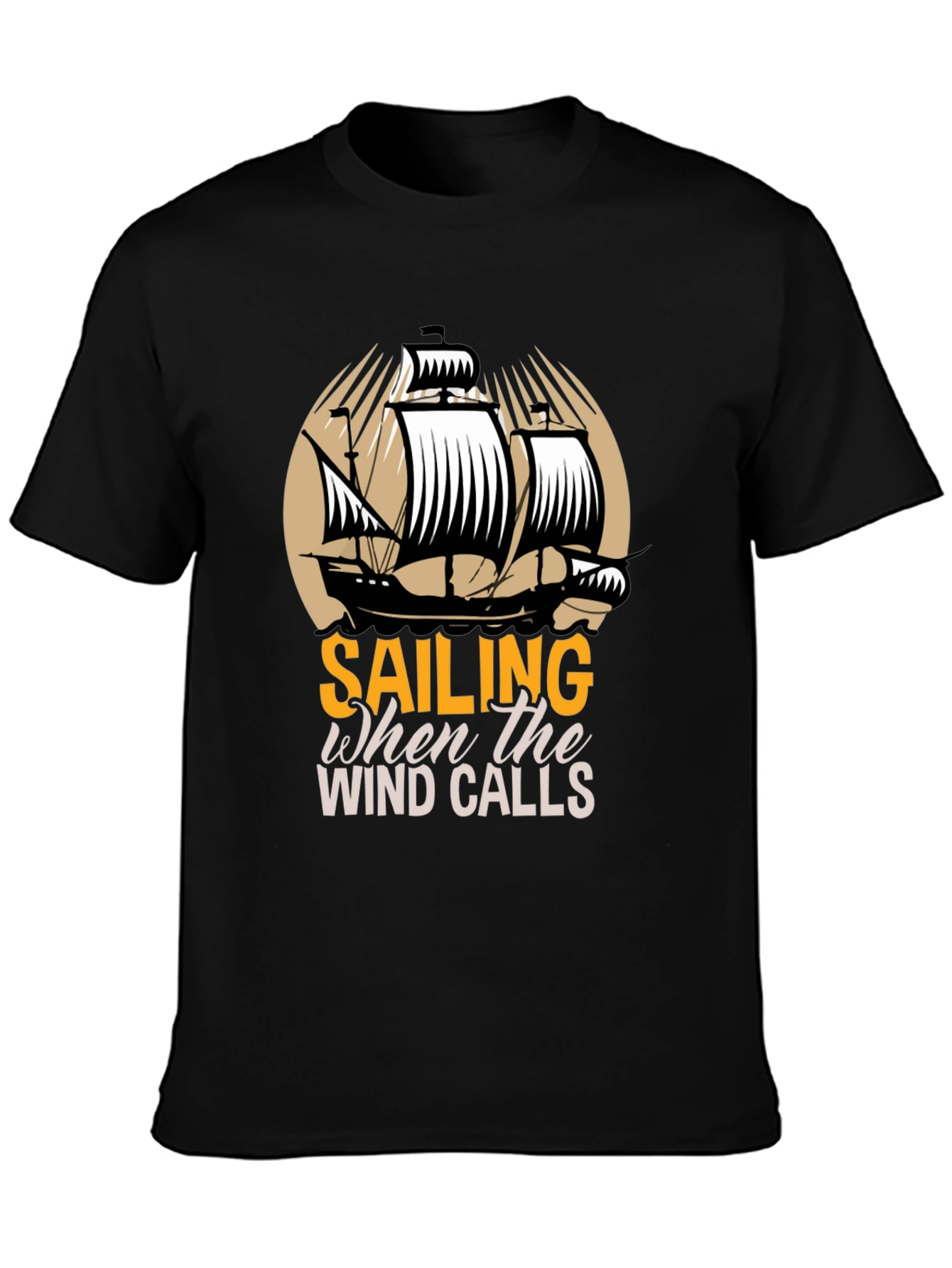 Sailing When The Wind Calls Graphic T-Shirt