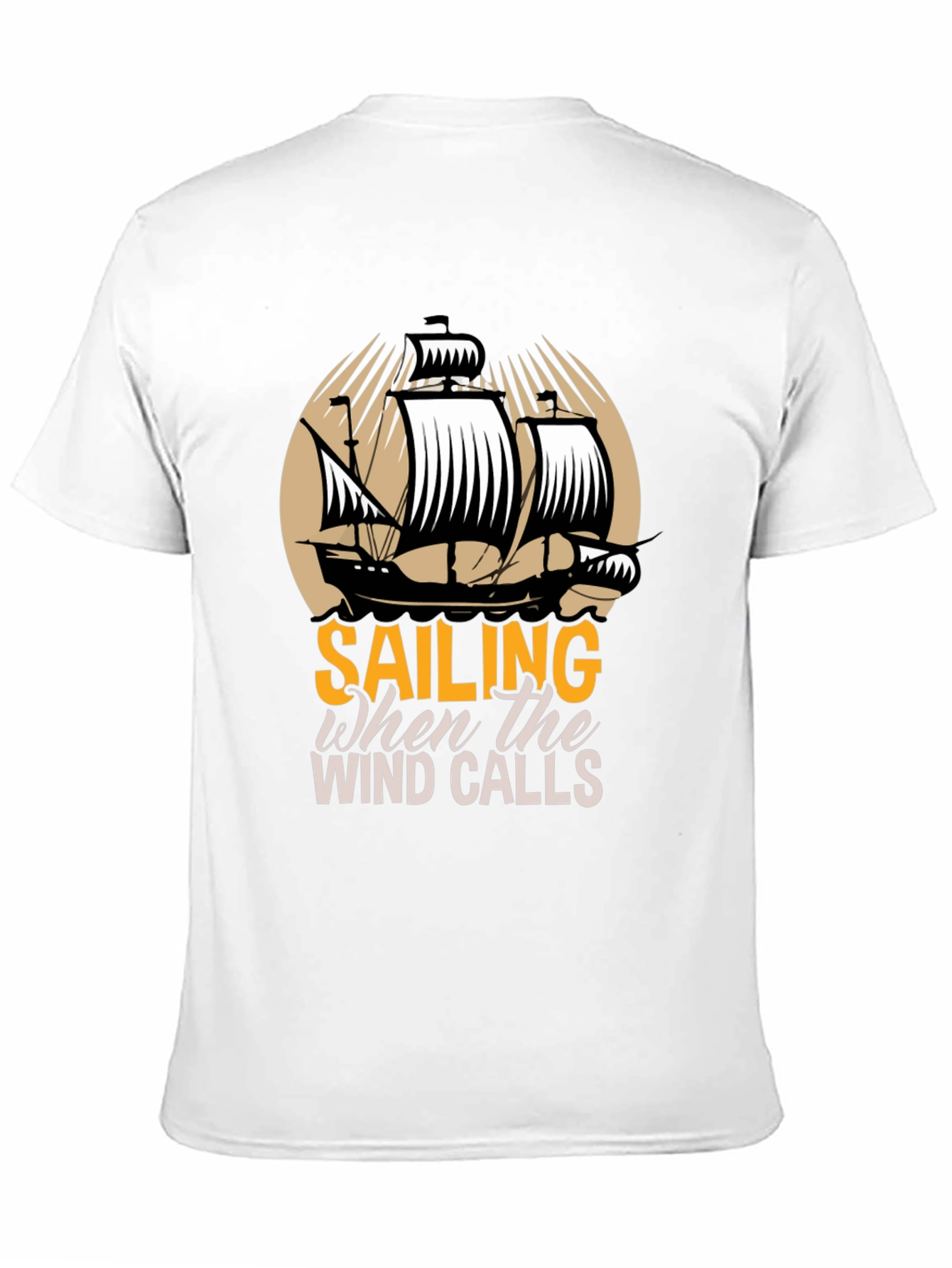 Sailing When The Wind Calls Graphic T-Shirt