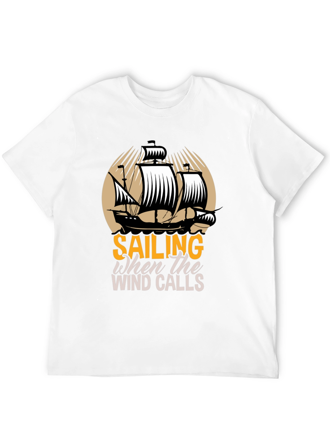 Sailing When The Wind Calls Graphic T-Shirt