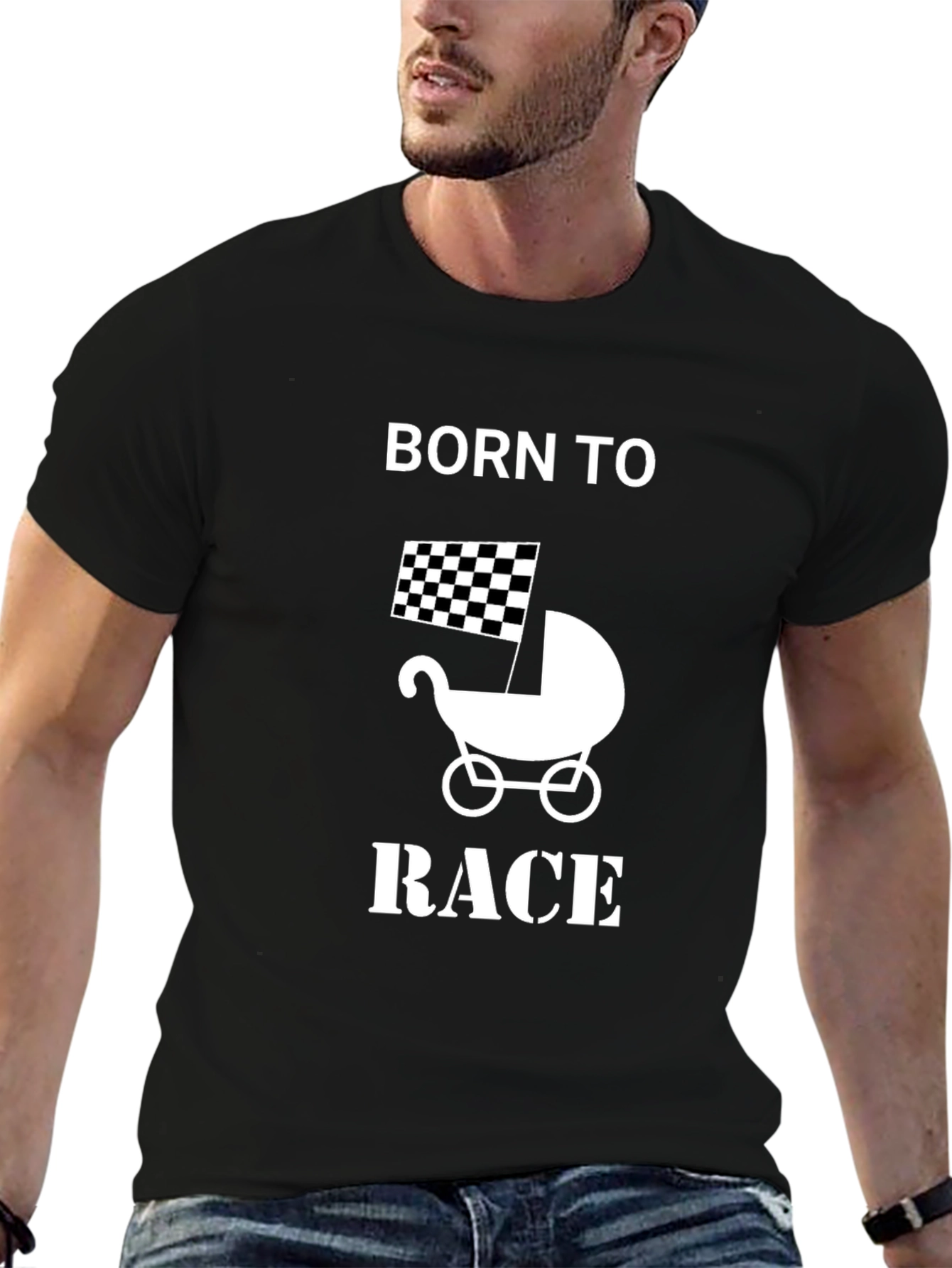 Born to Race Black T-Shirt