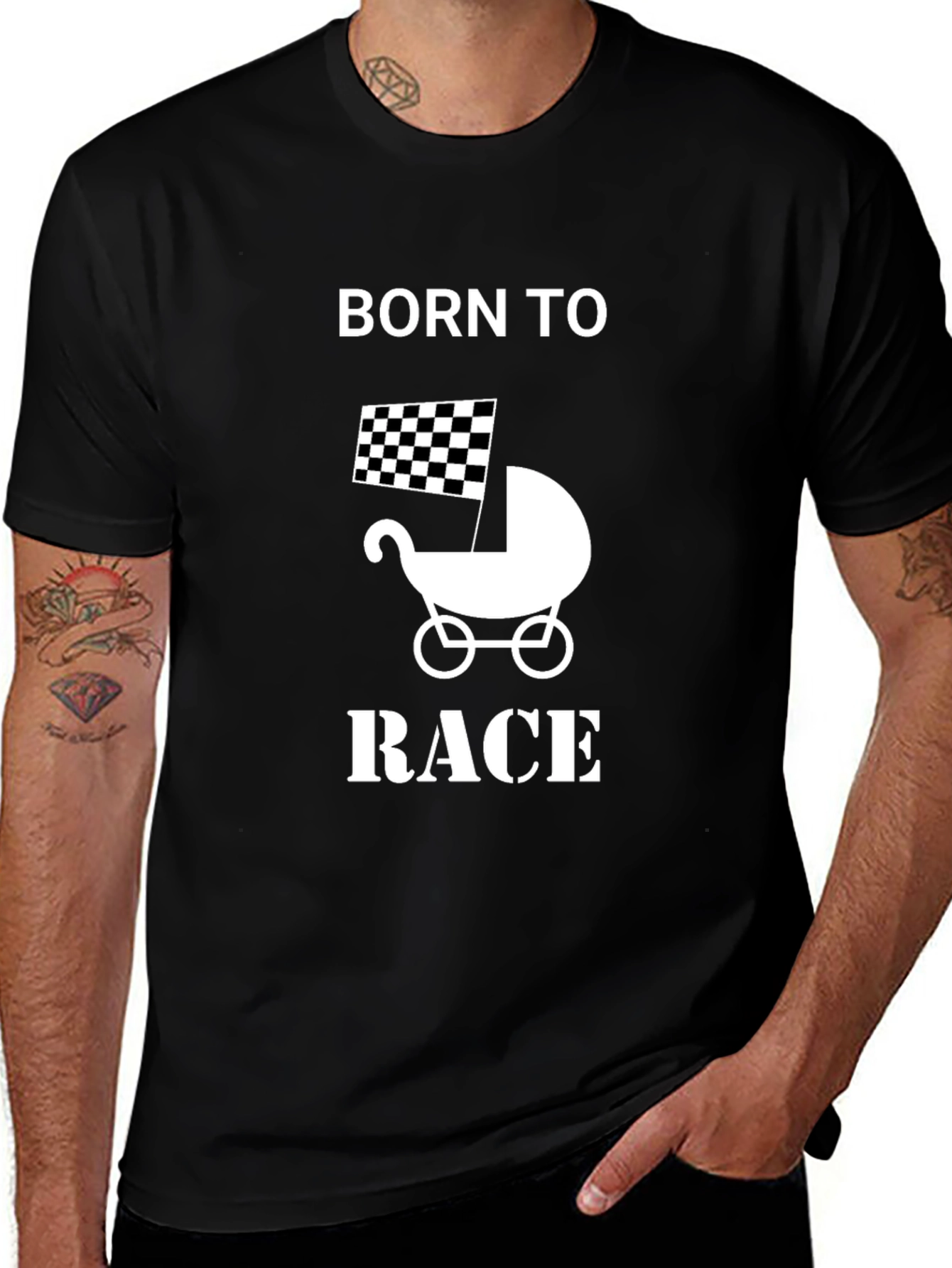 Born to Race Black T-Shirt