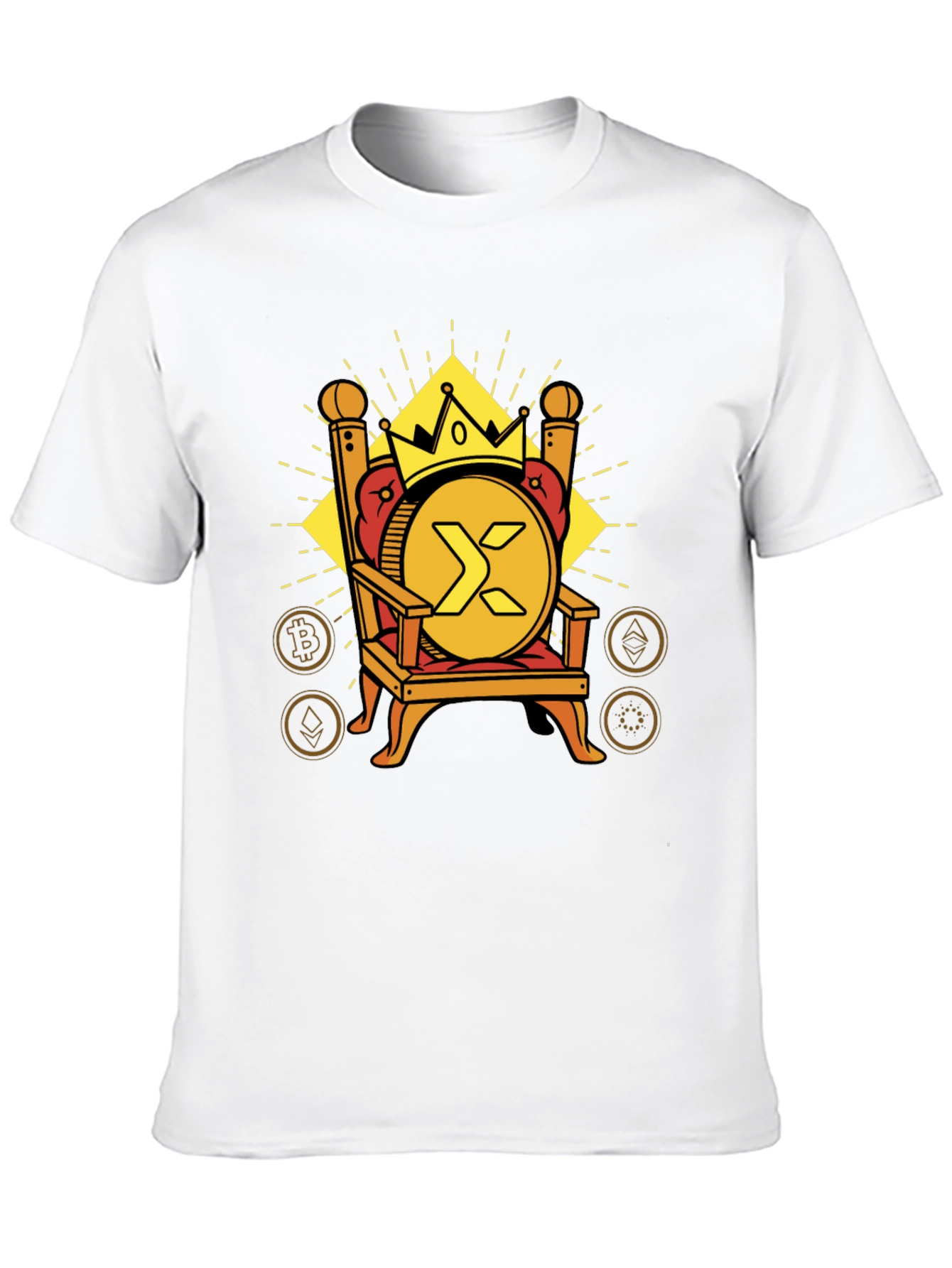 Crypto King T-Shirt - XRP Throne Design