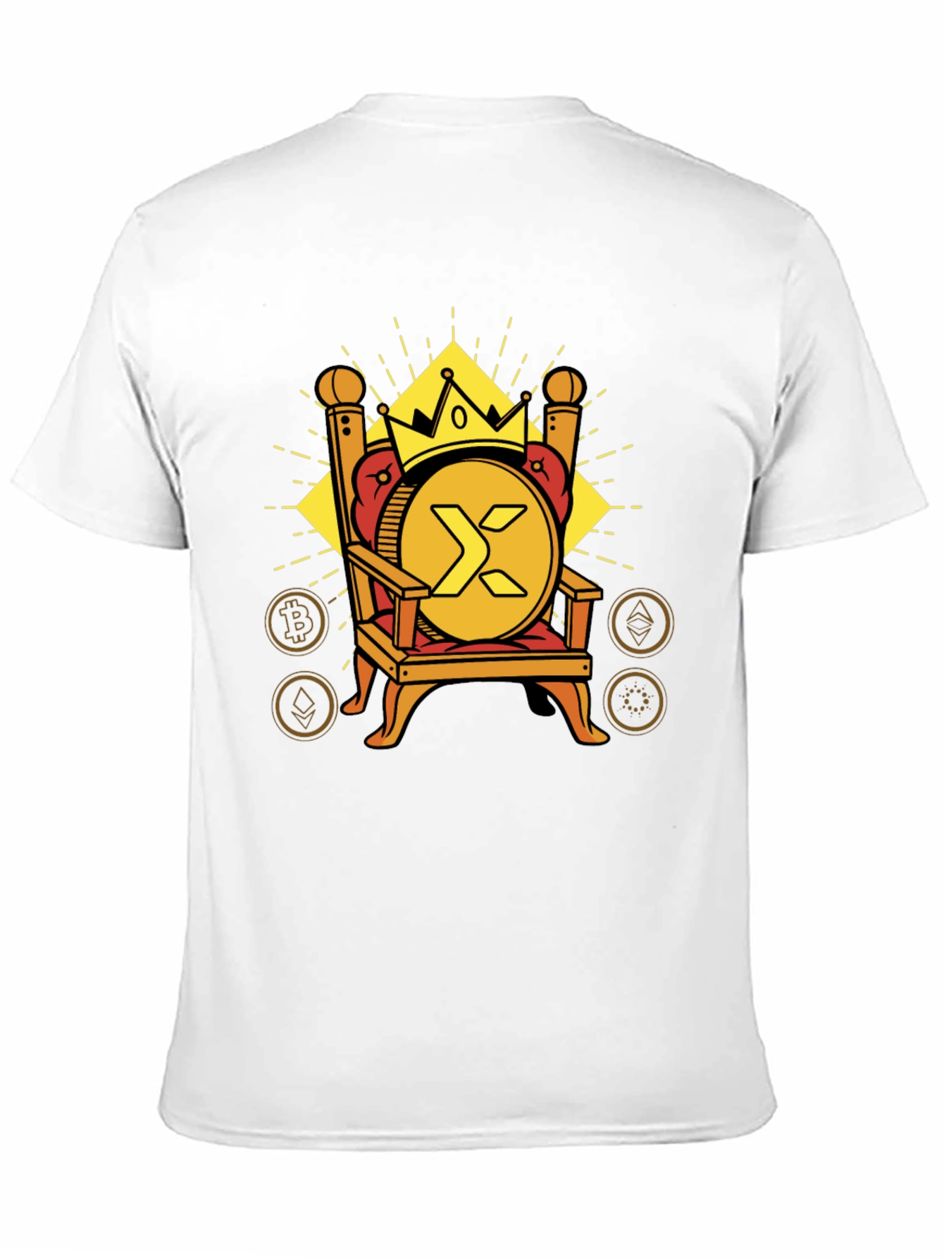 Crypto King T-Shirt - XRP Throne Design