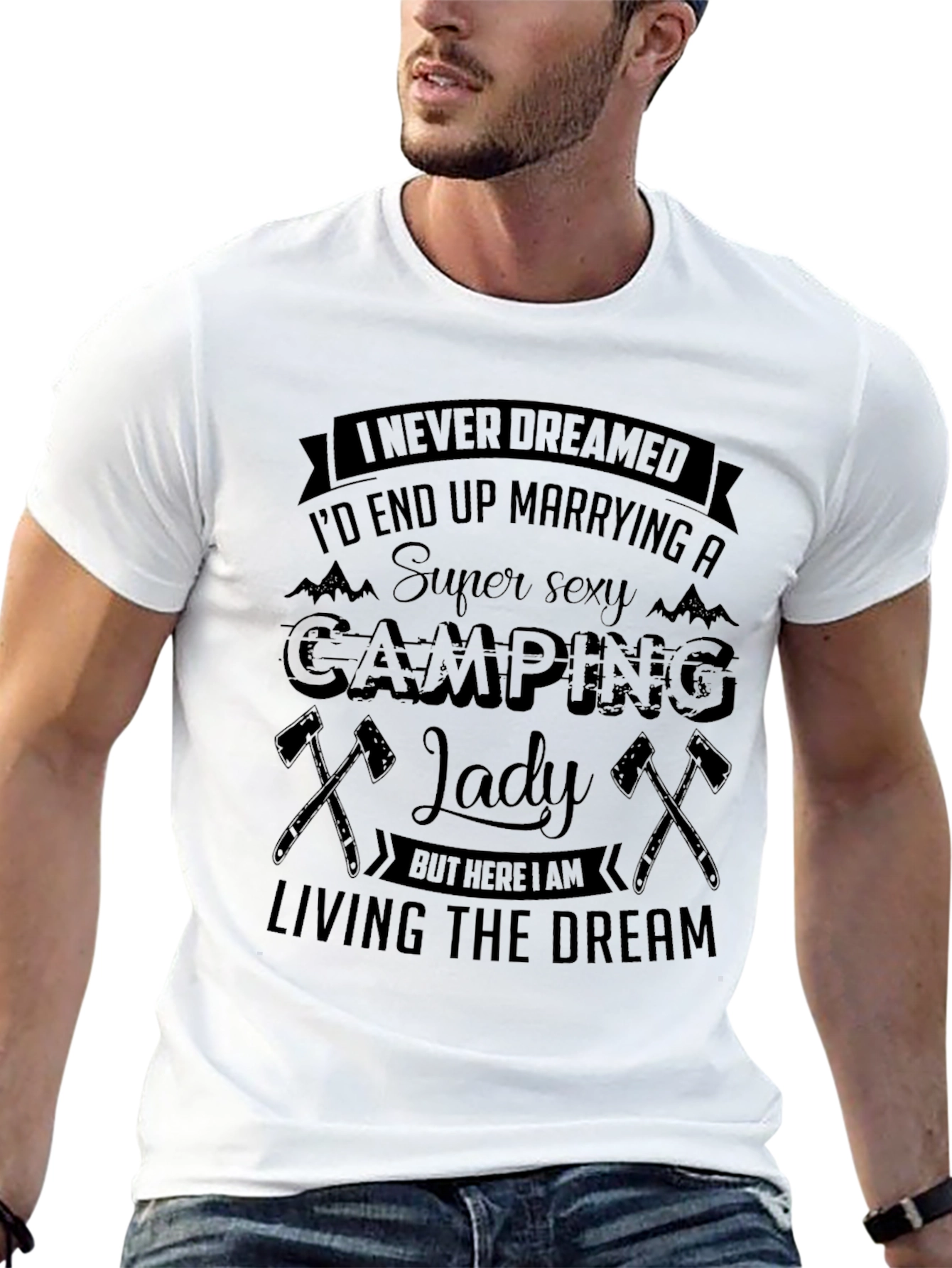 Camping Lady T-Shirt - Super Sexy Wife