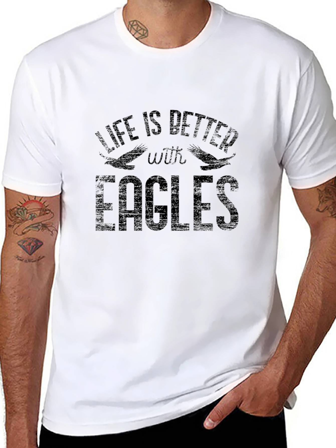 Life is Better with Eagles Graphic T-Shirt
