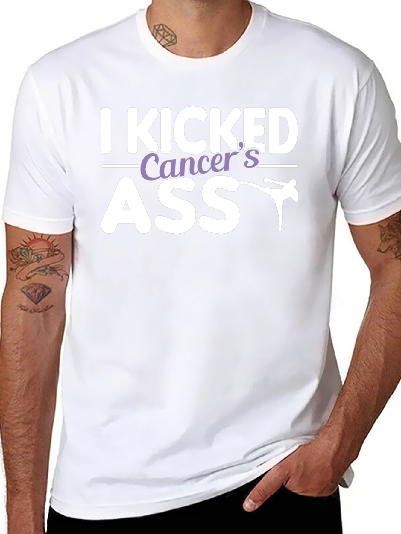 I Kicked Cancers Ass Graphic Tee