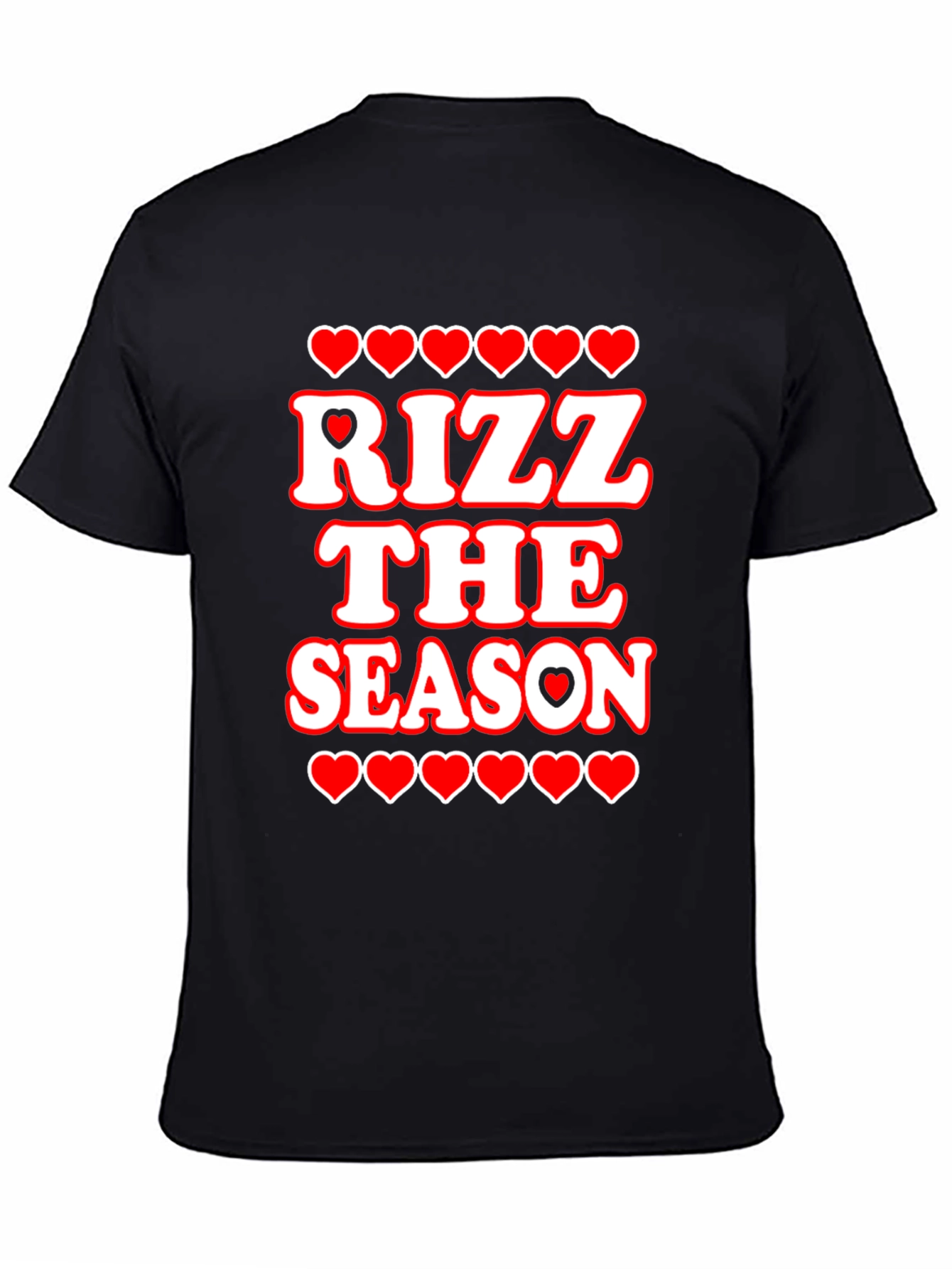 Rizz The Season T-Shirt - Holiday Heart Graphic Tee