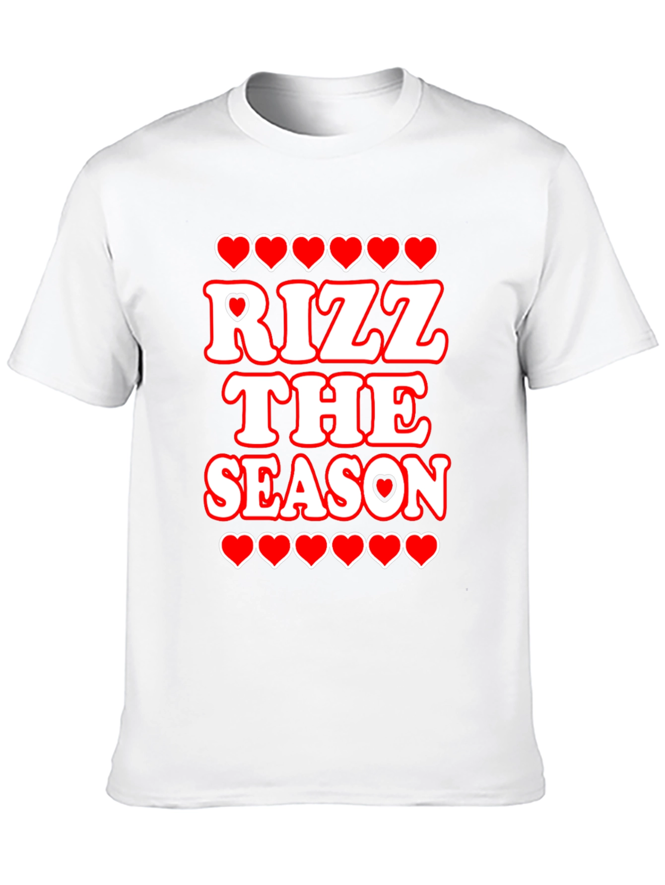 Rizz The Season T-Shirt - Holiday Heart Graphic Tee
