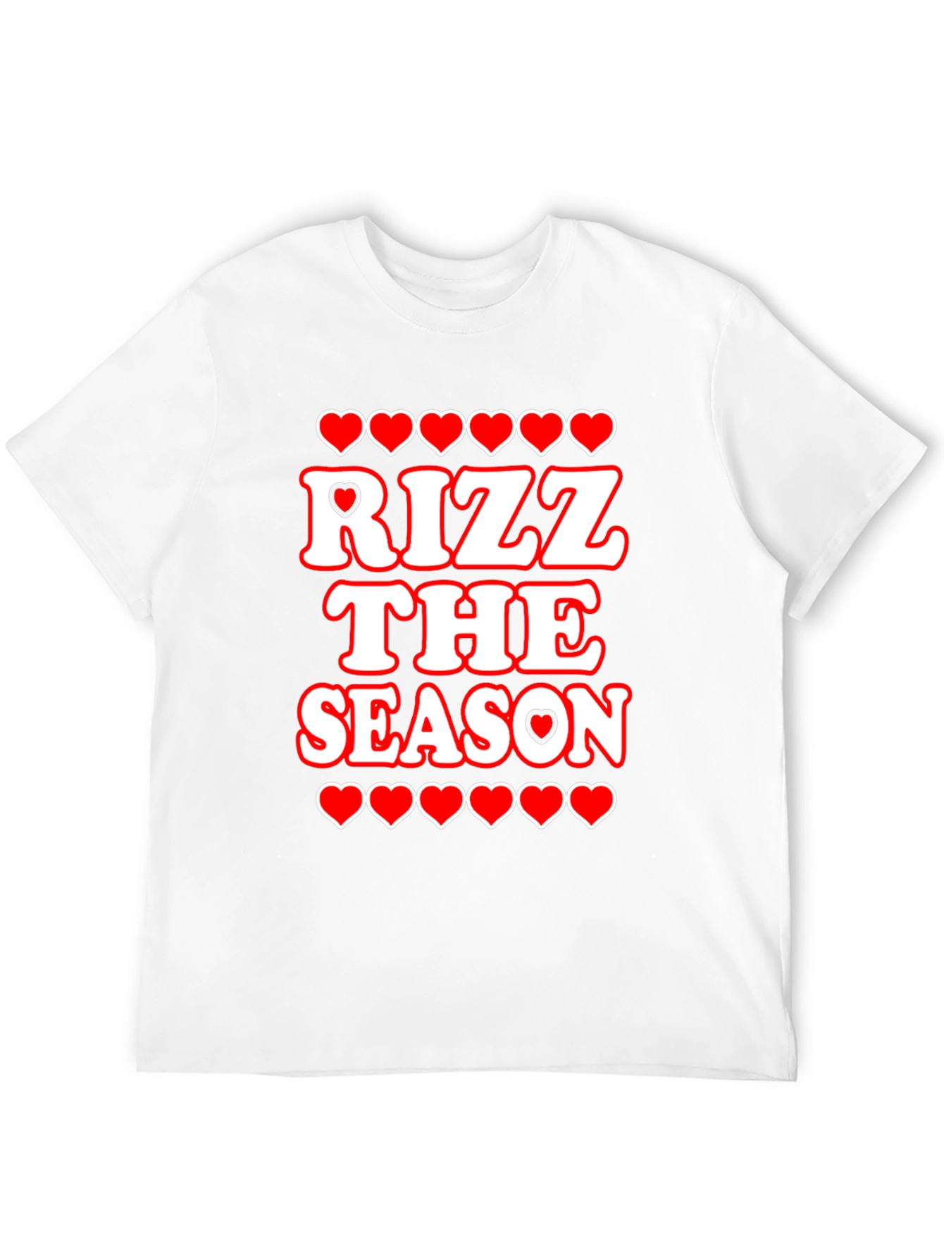 Rizz The Season T-Shirt - Holiday Heart Graphic Tee