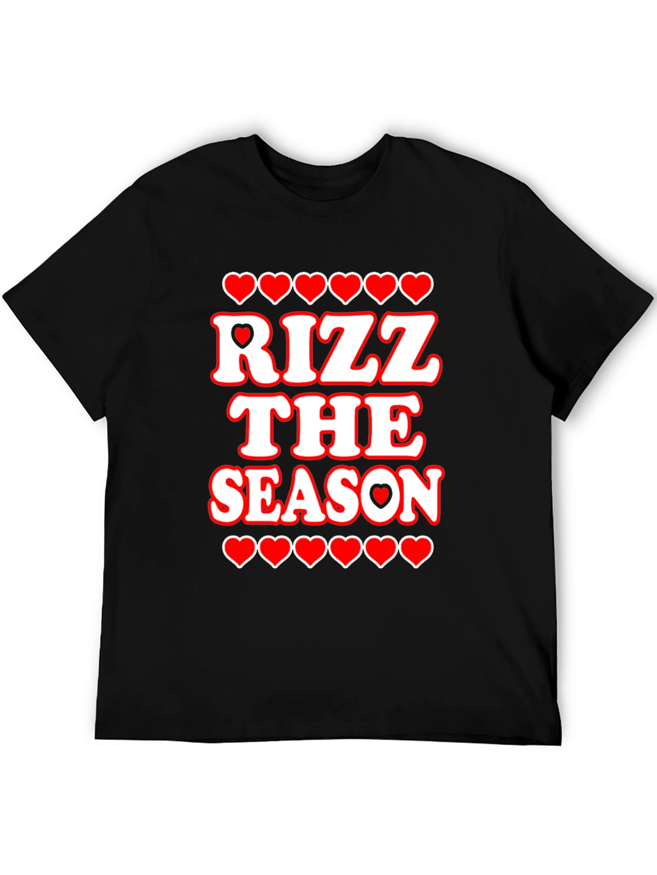 Rizz The Season T-Shirt - Holiday Heart Graphic Tee