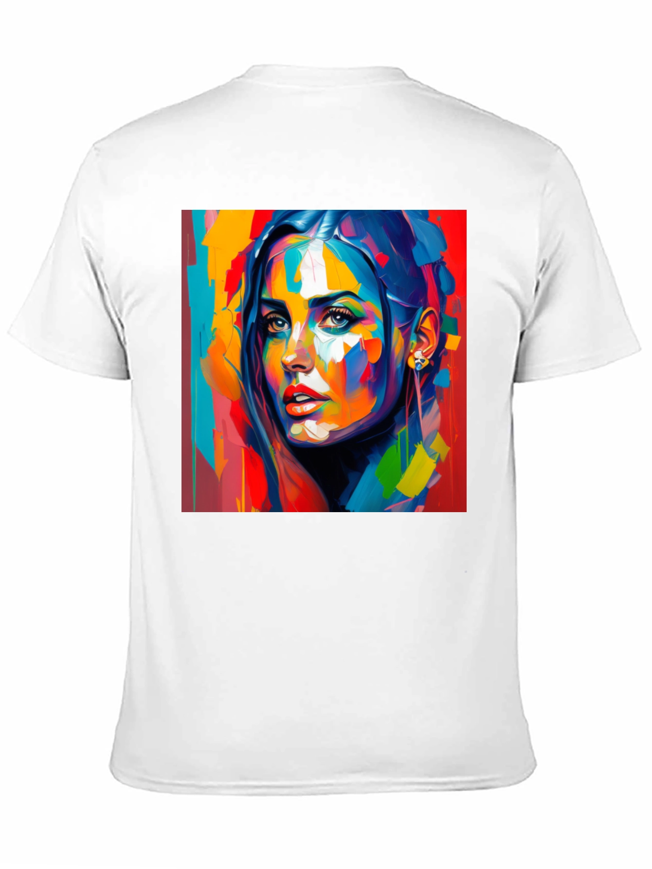 Abstract Woman Art Print Black T-Shirt