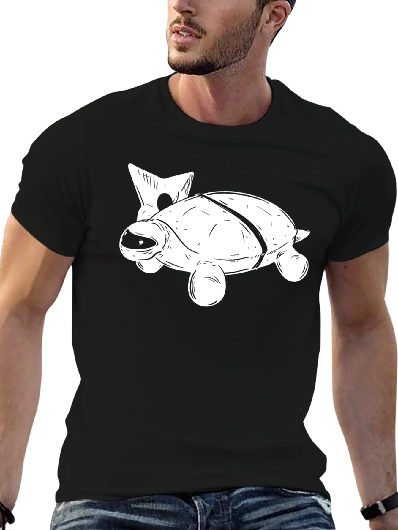 Cool Turtle T-Shirt - Black Graphic Tee