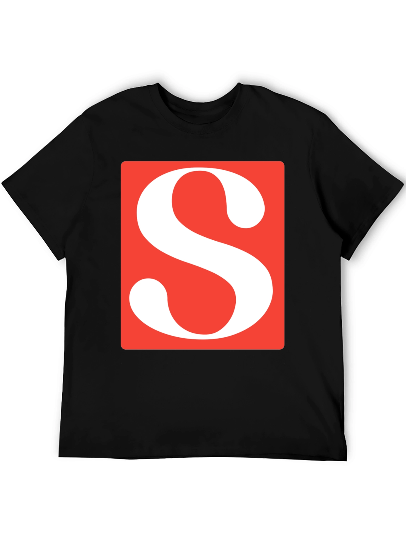 Statement S Graphic Tee - Bold Letter Print