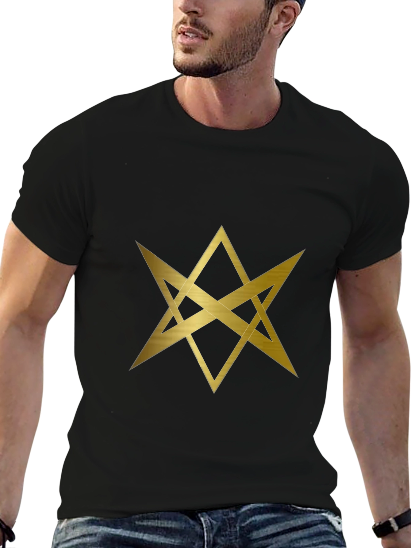 Geometric Star T-Shirt - Modern Graphic Tee