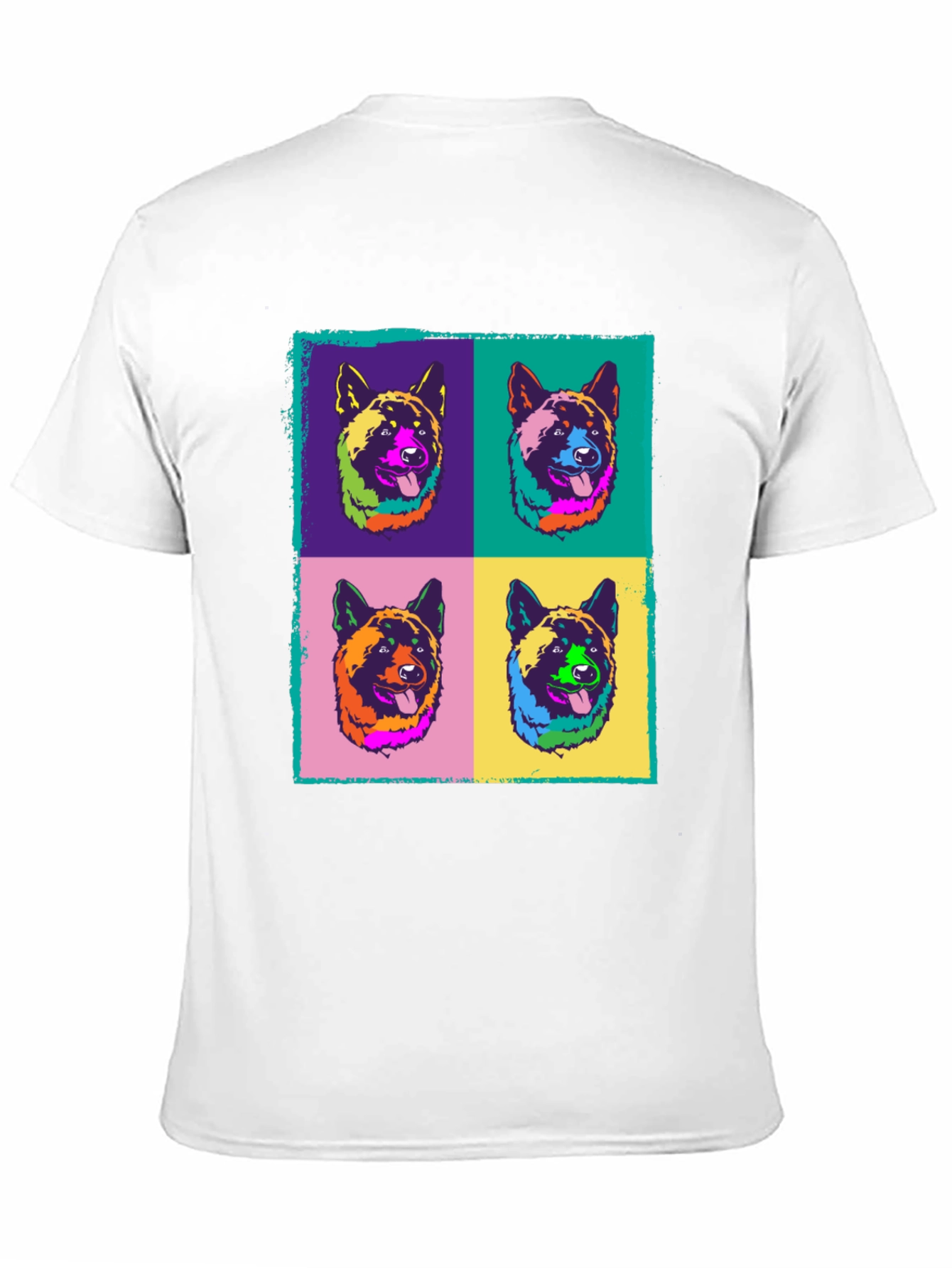 Pop Art Dog Graphic Tee - Stylish Unisex T-Shirt