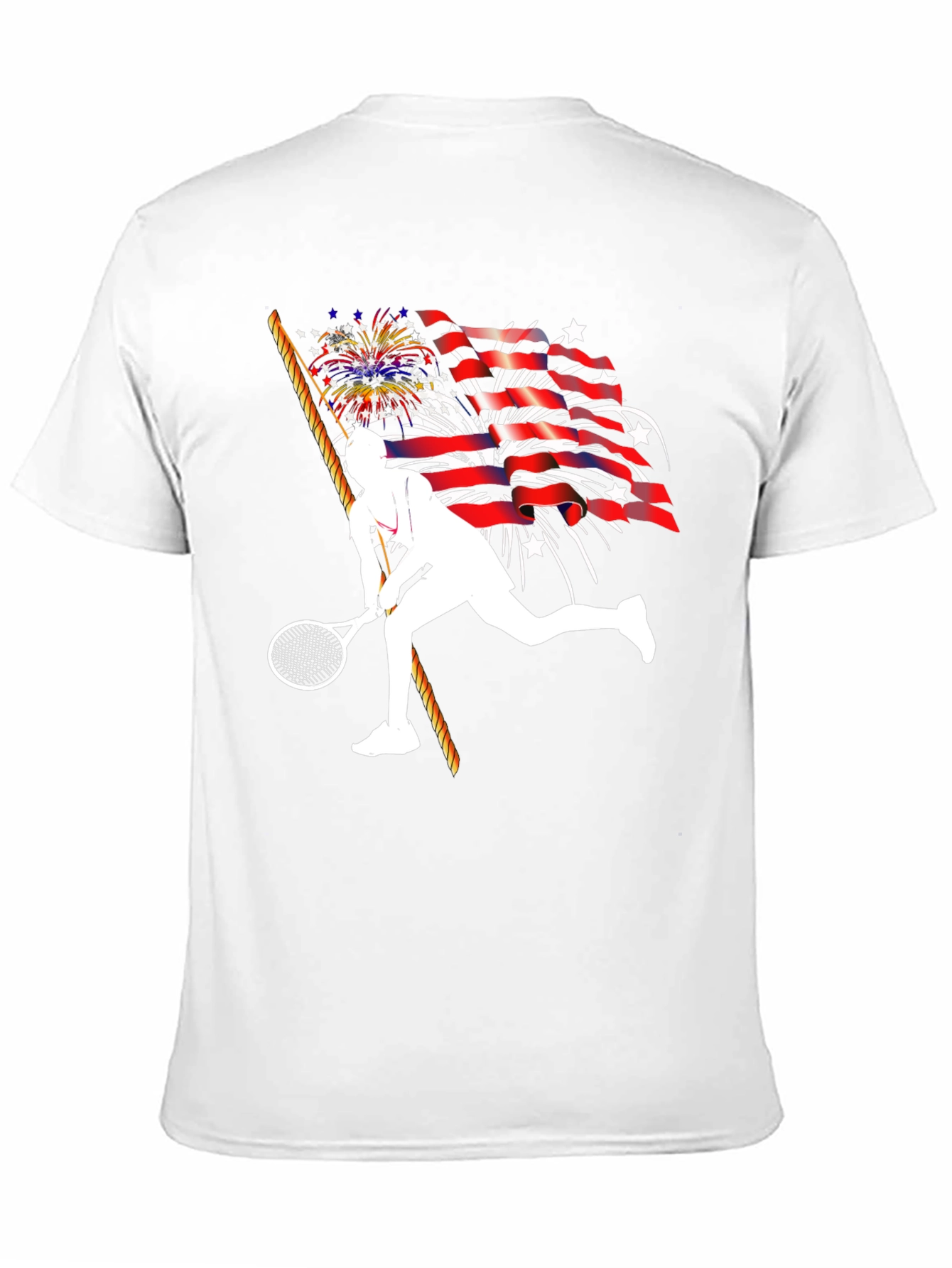 Patriotic Tennis Player T-Shirt