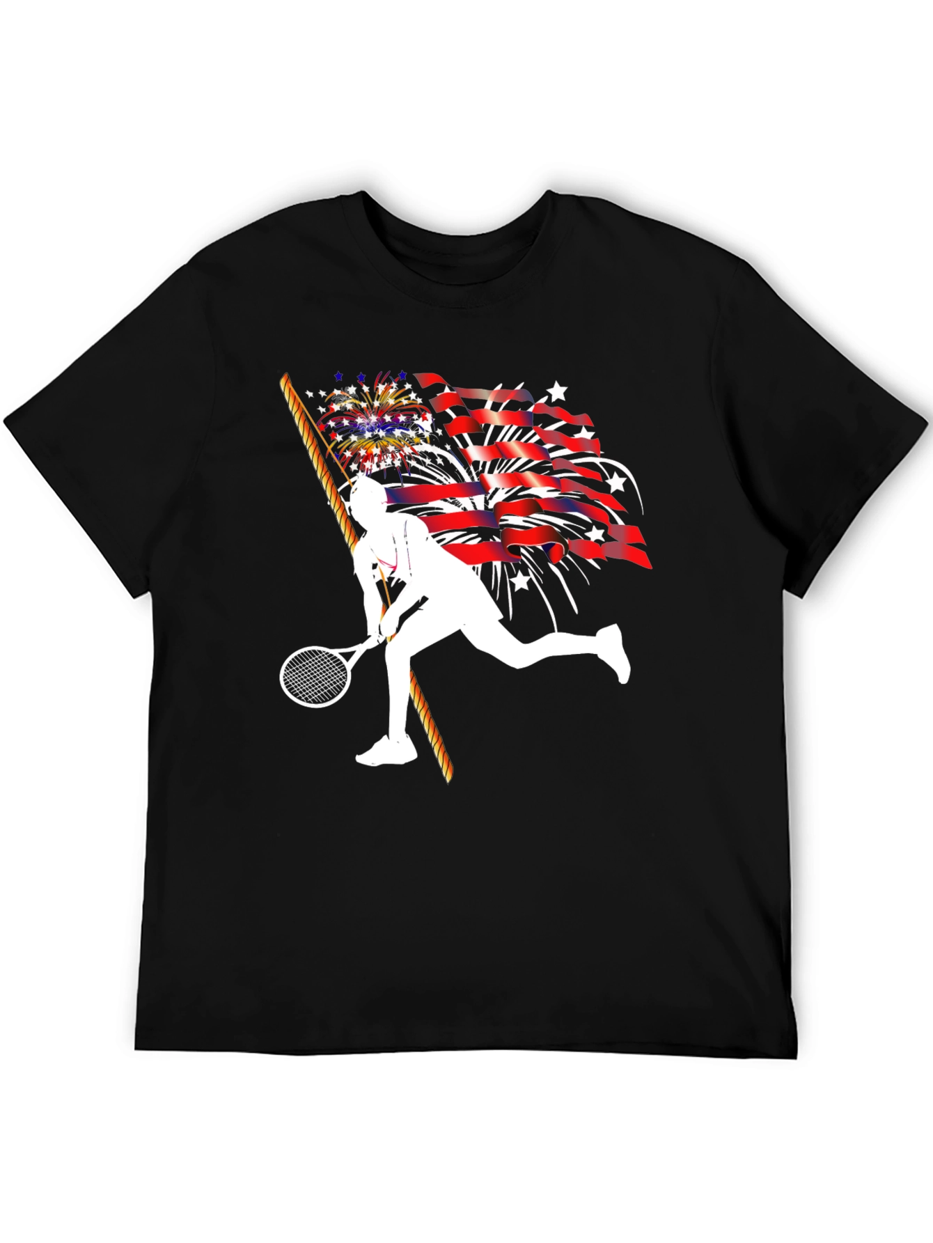 Patriotic Tennis Player T-Shirt