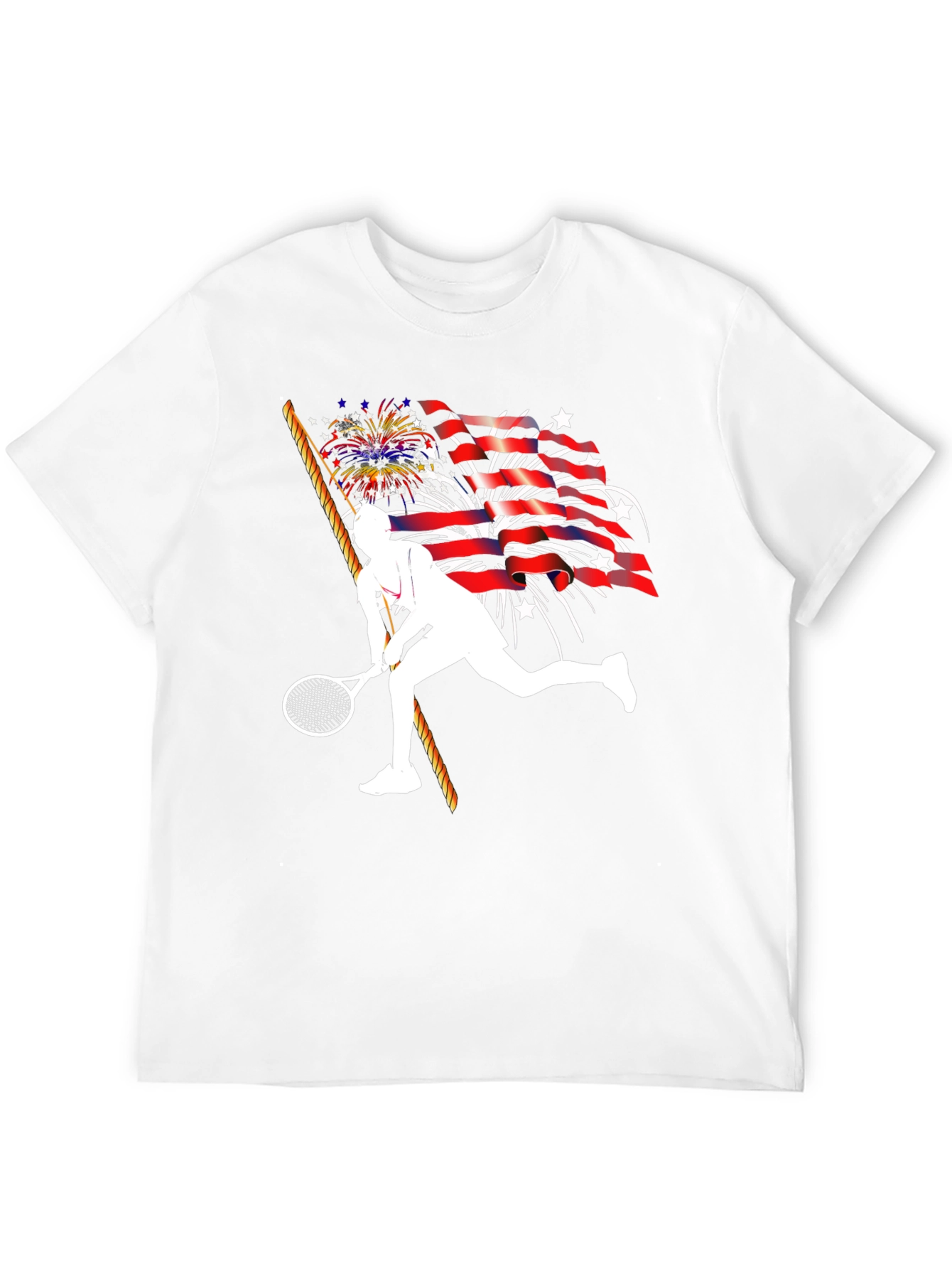Patriotic Tennis Player T-Shirt