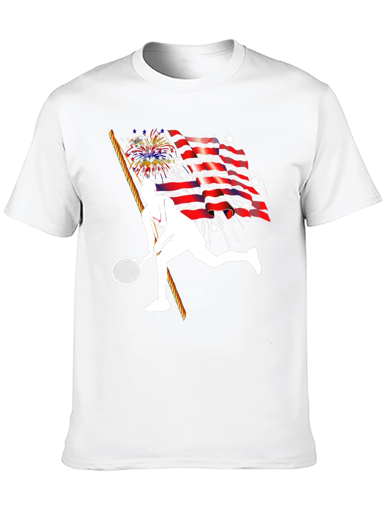 Patriotic Tennis Player T-Shirt
