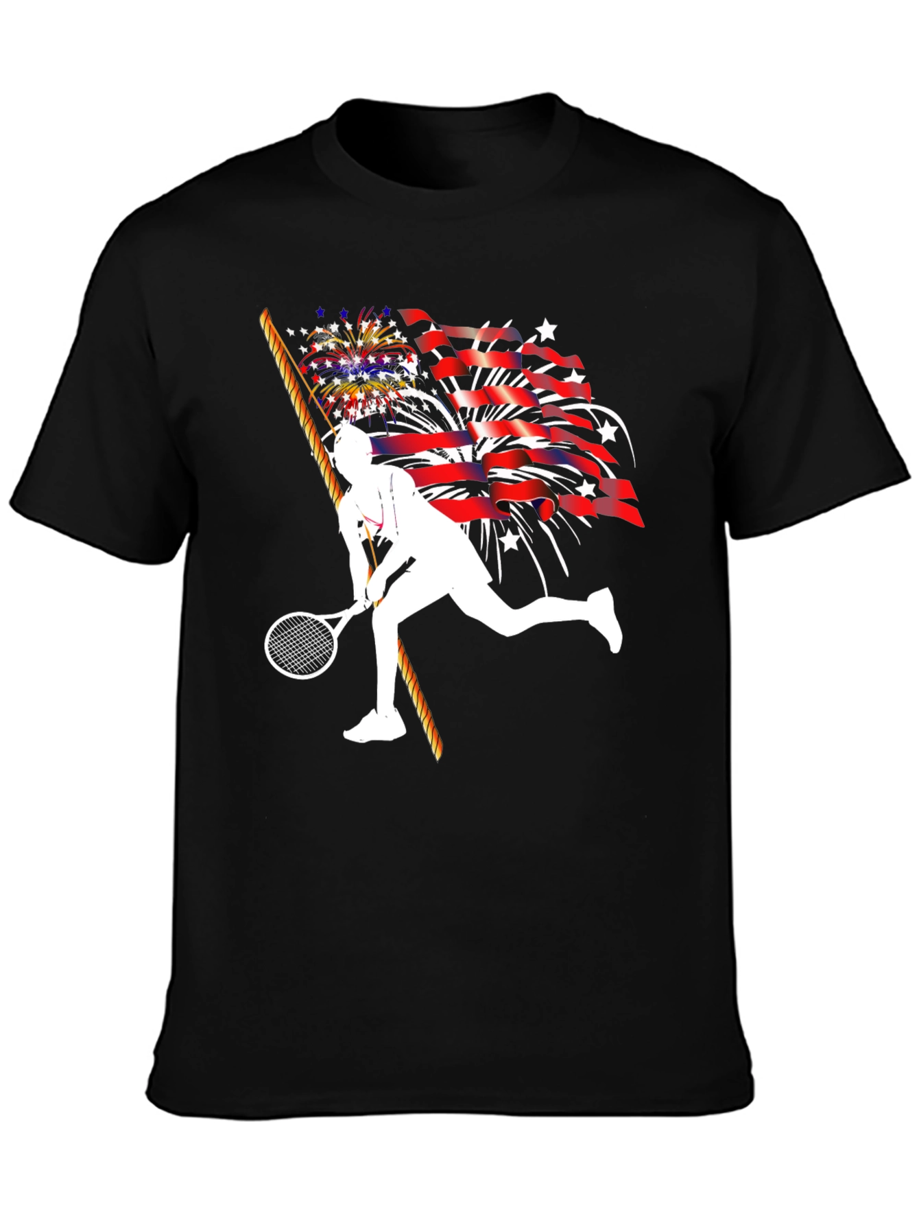 Patriotic Tennis Player T-Shirt