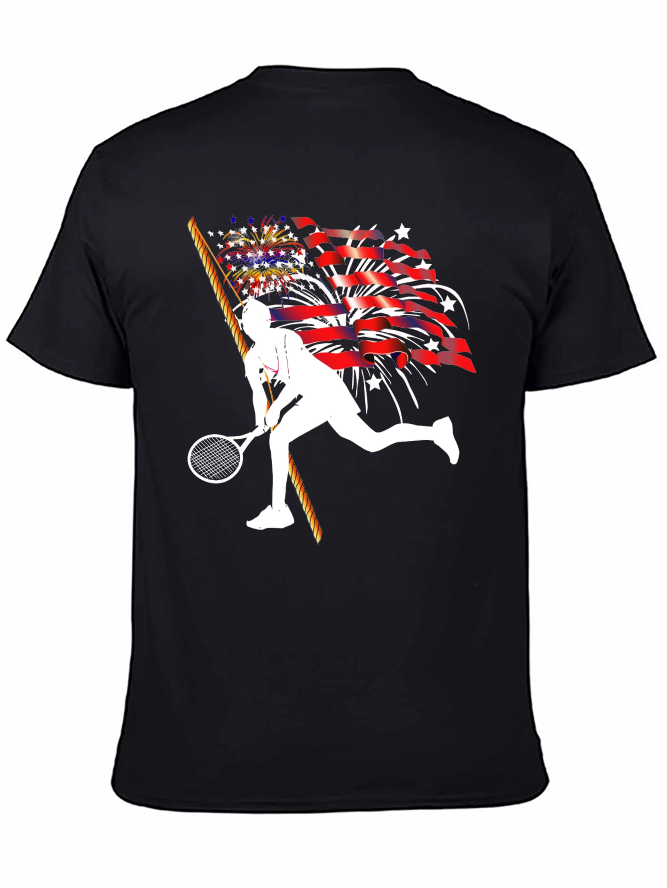 Patriotic Tennis Player T-Shirt