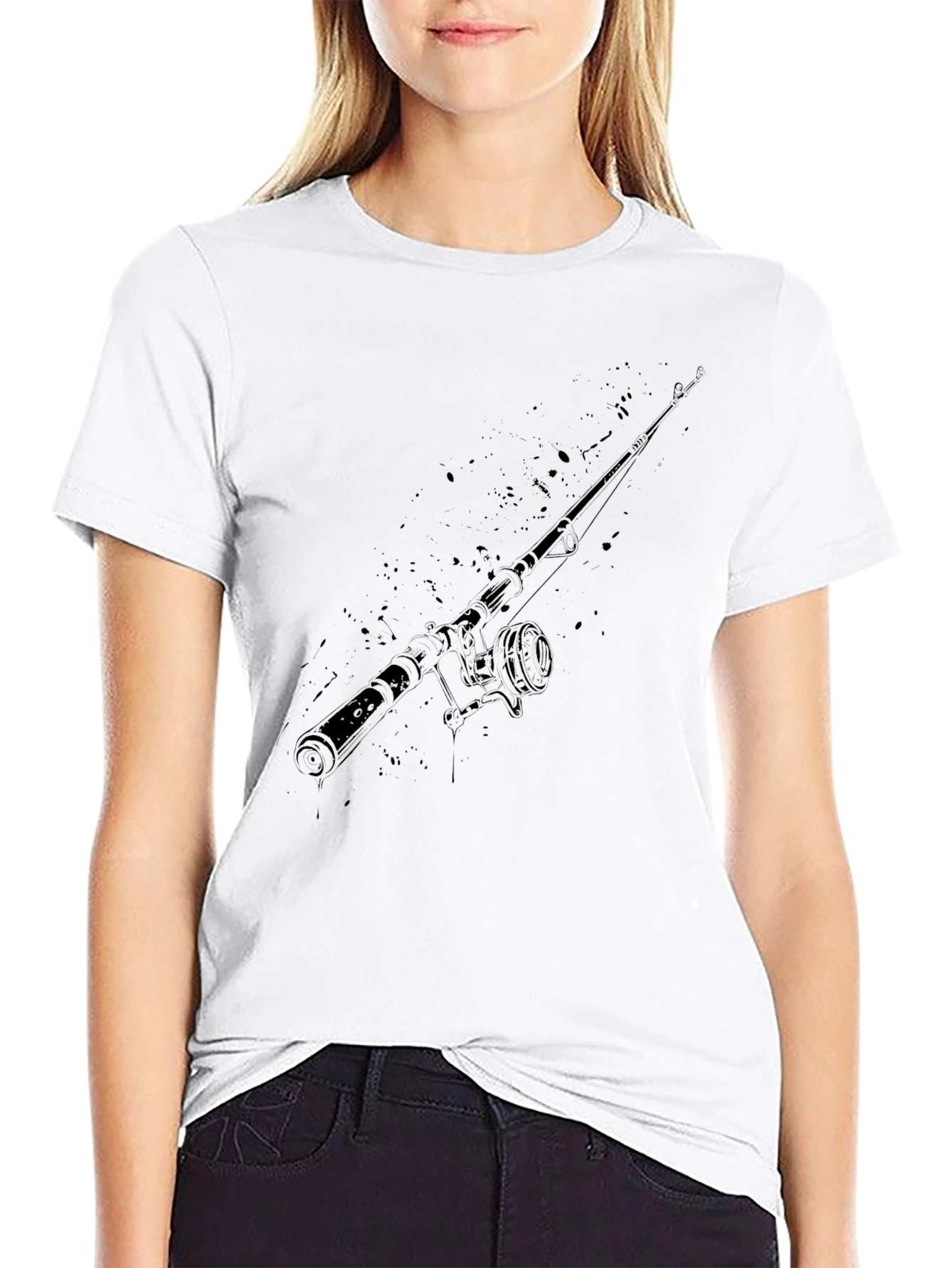 Fishing Rod Graphic T-Shirt