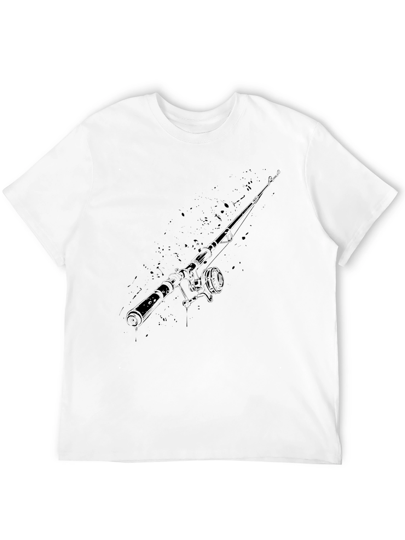 Fishing Rod Graphic T-Shirt