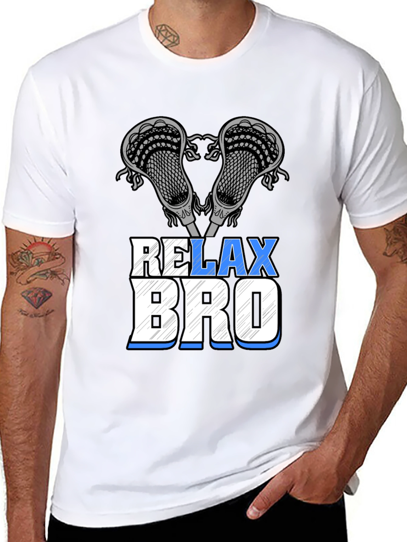 Relax Bro Lacrosse T-Shirt