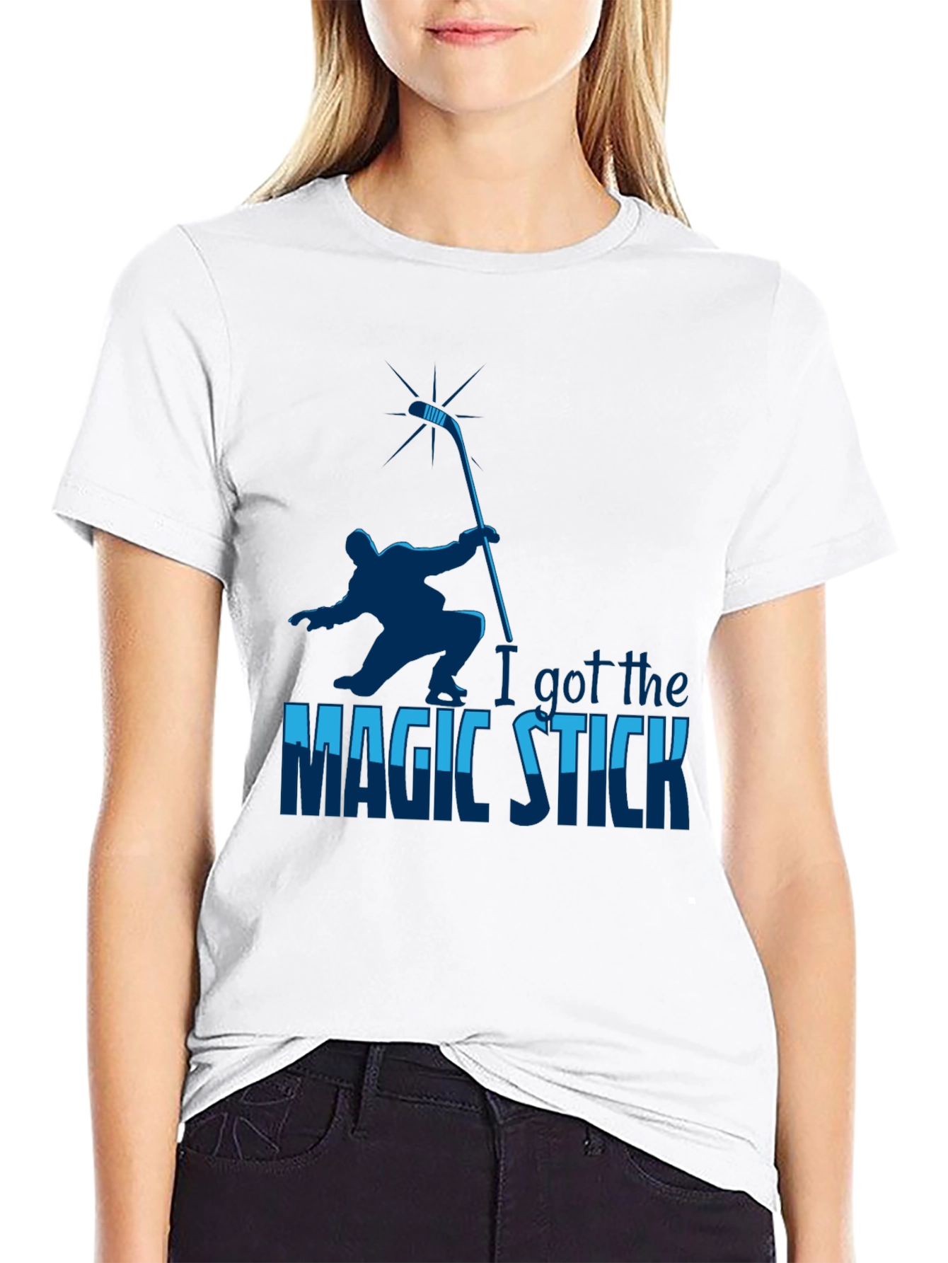 I Got the Magic Stick Hockey Graphic Tee