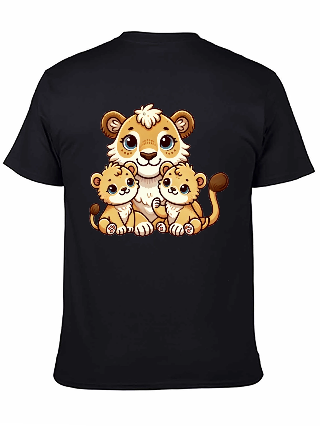 Cute Cartoon Lion Family T-Shirt