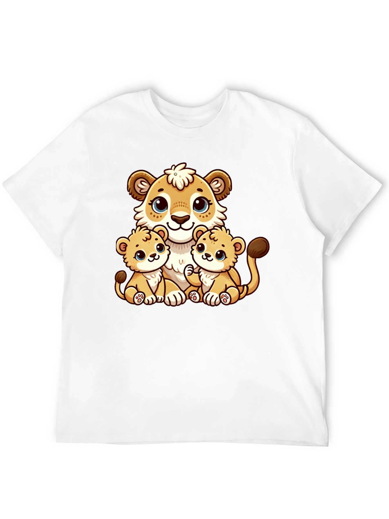 Cute Cartoon Lion Family T-Shirt