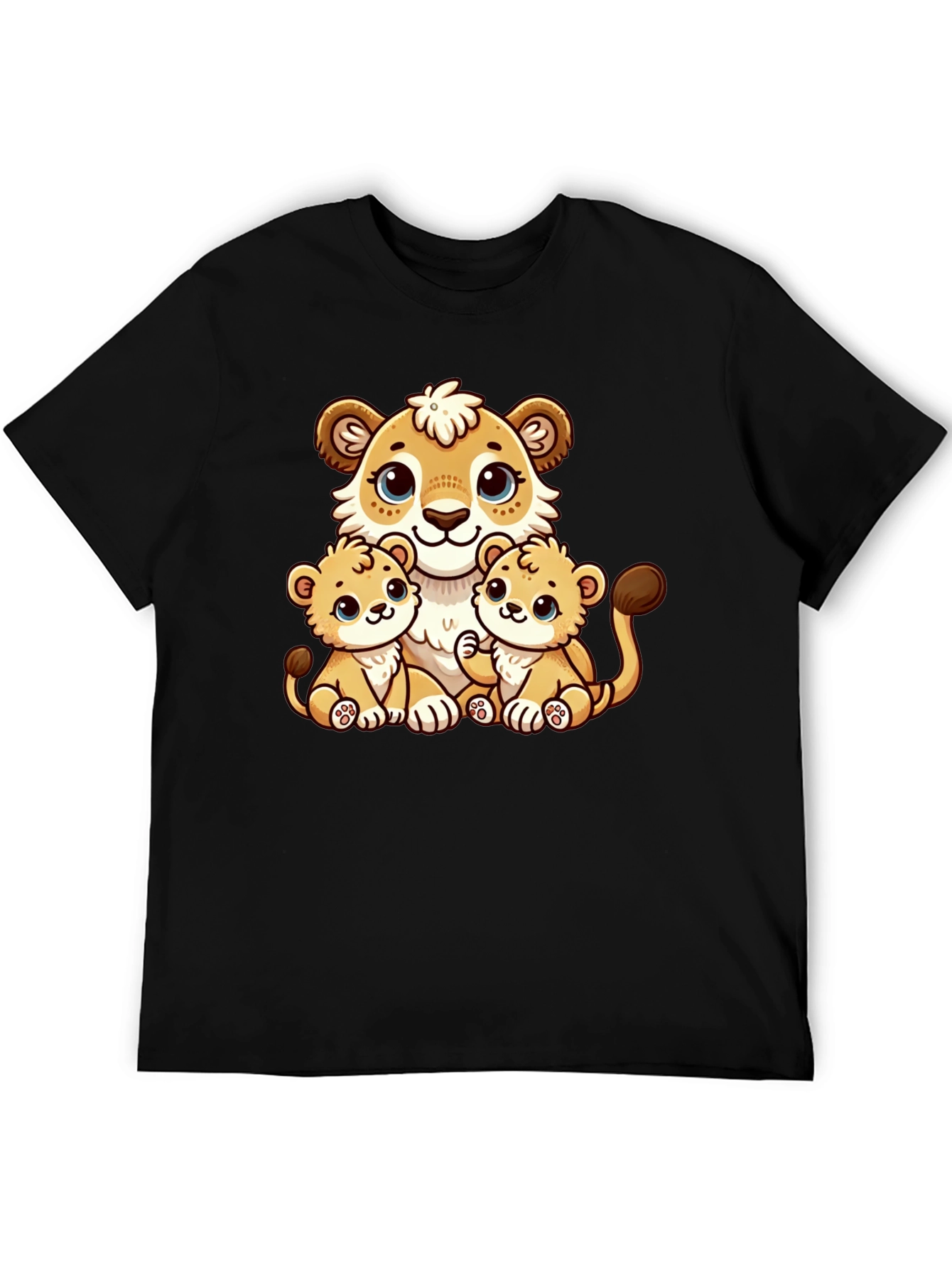 Cute Cartoon Lion Family T-Shirt