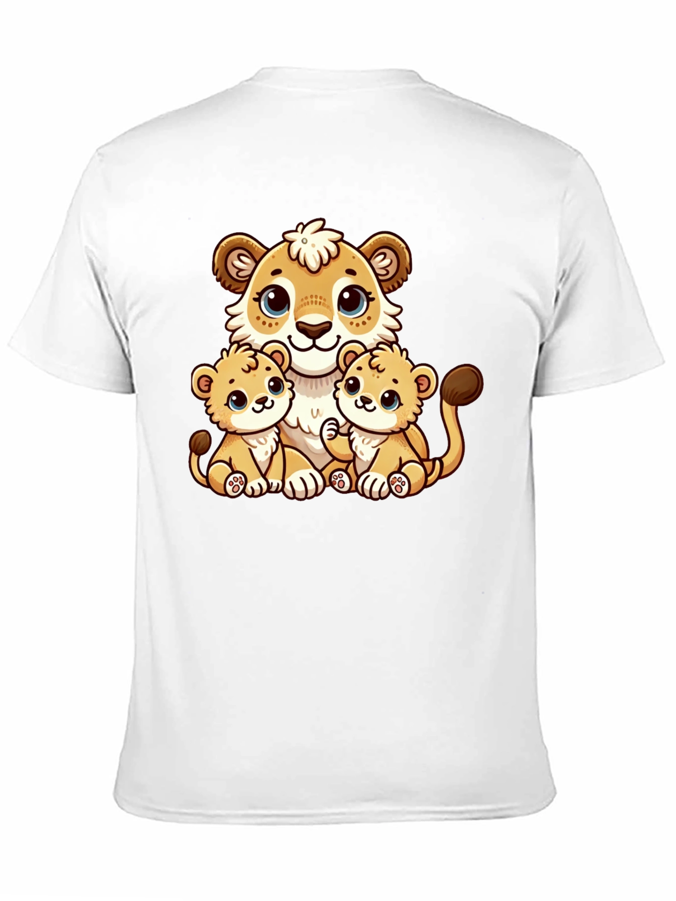 Cute Cartoon Lion Family T-Shirt