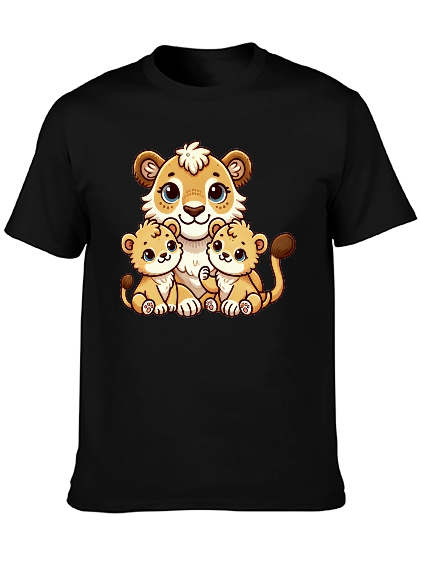 Cute Cartoon Lion Family T-Shirt