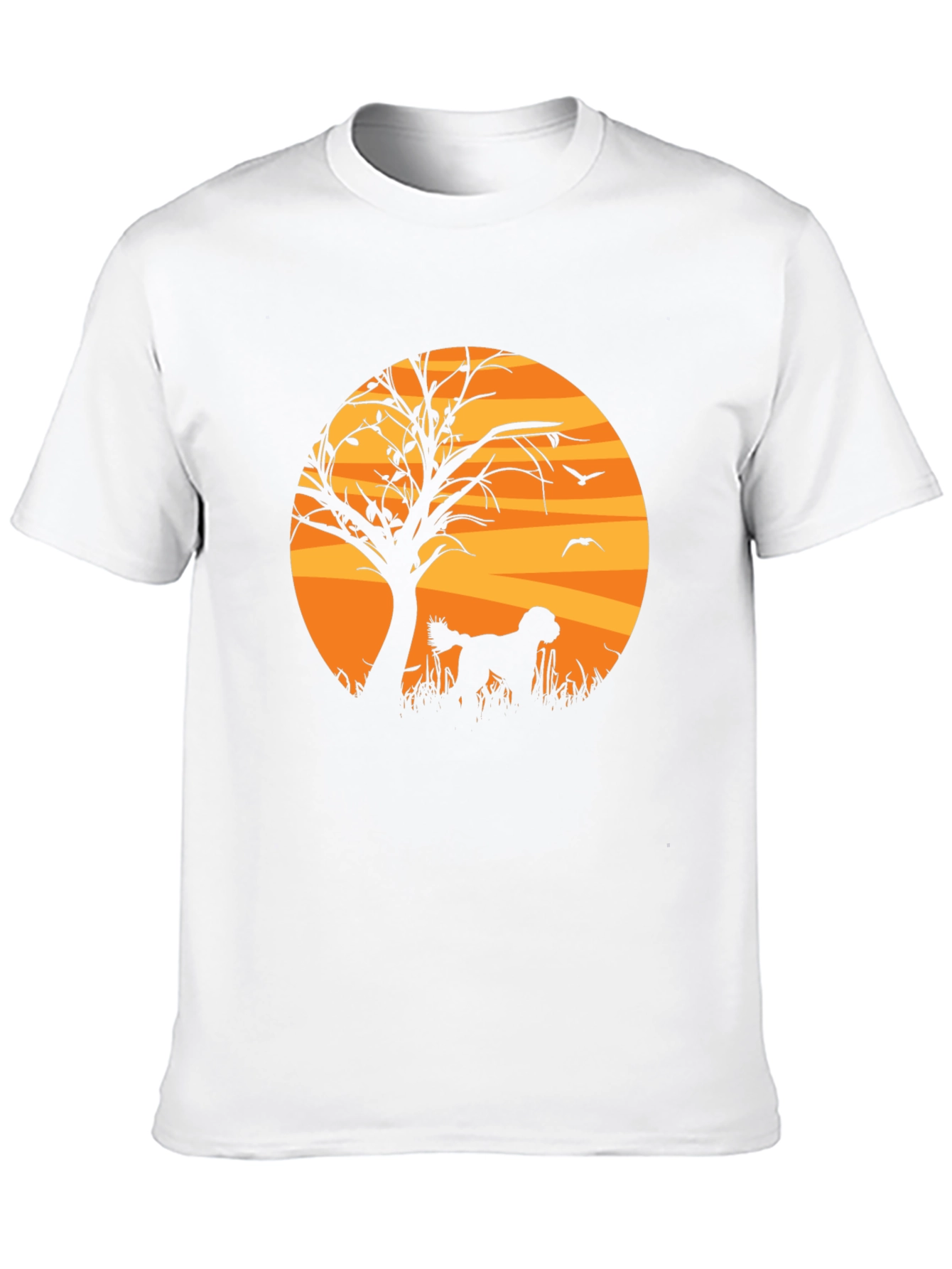 Silhouette Dog Graphic T-Shirt
